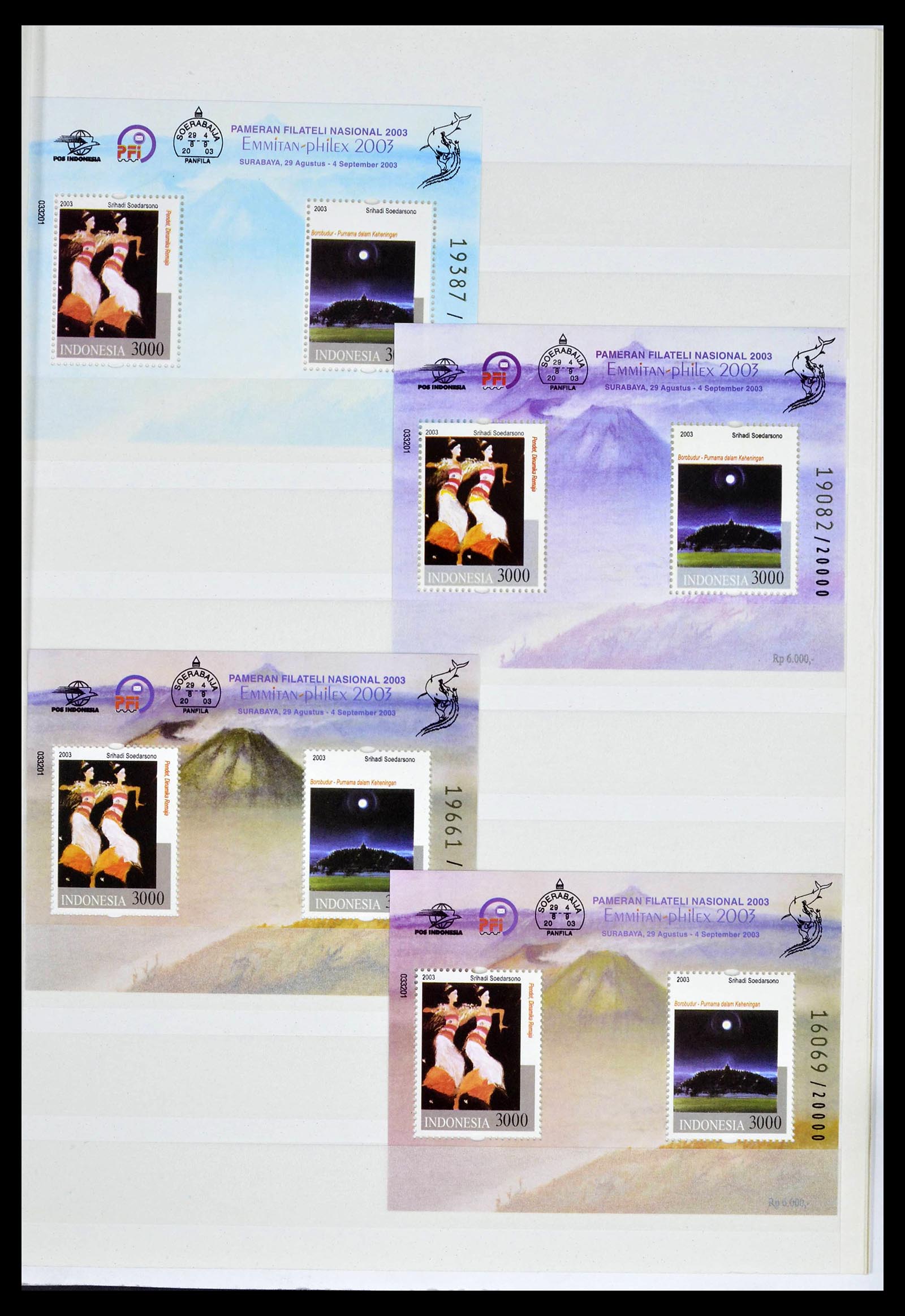 39244 0088 - Postzegelverzameling 39244 Indonesië 1950-2003.