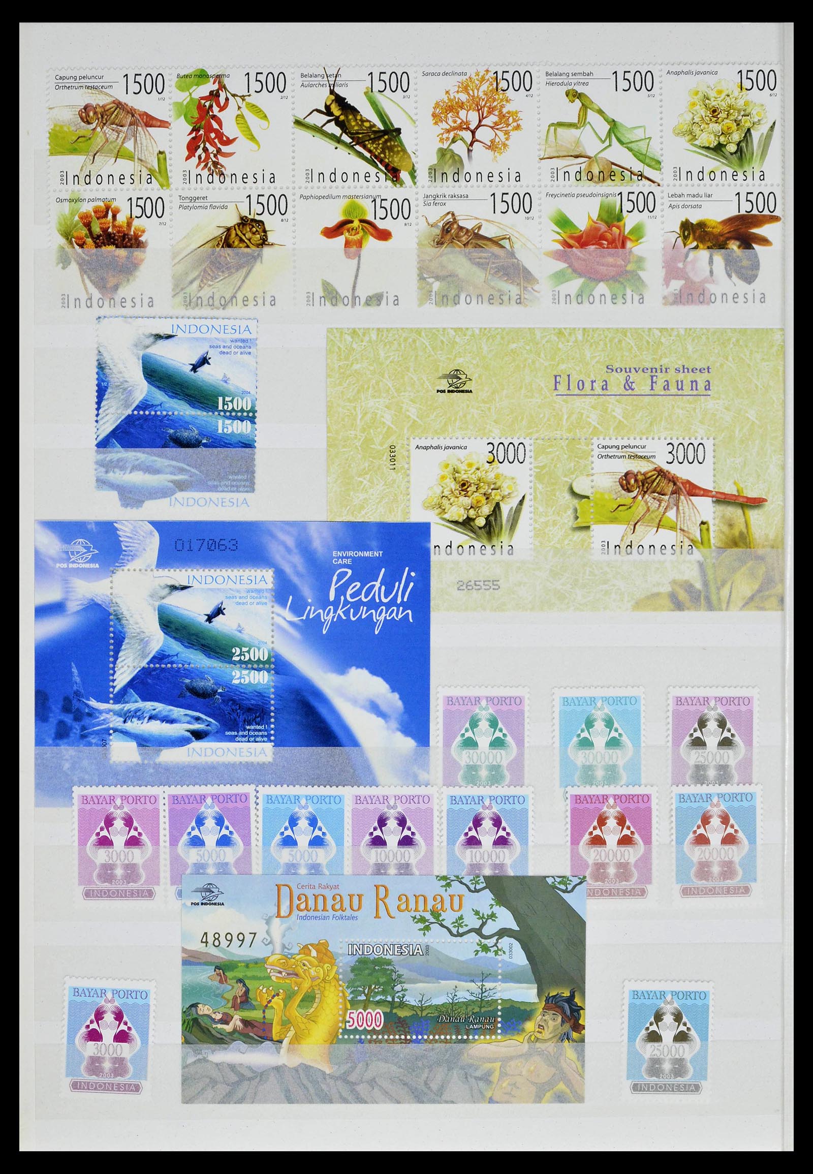 39244 0089 - Postzegelverzameling 39244 Indonesië 1950-2003.