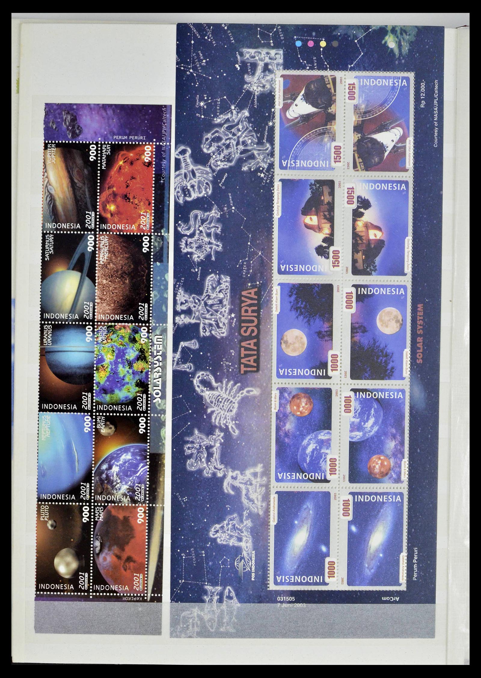39244 0091 - Postzegelverzameling 39244 Indonesië 1950-2003.