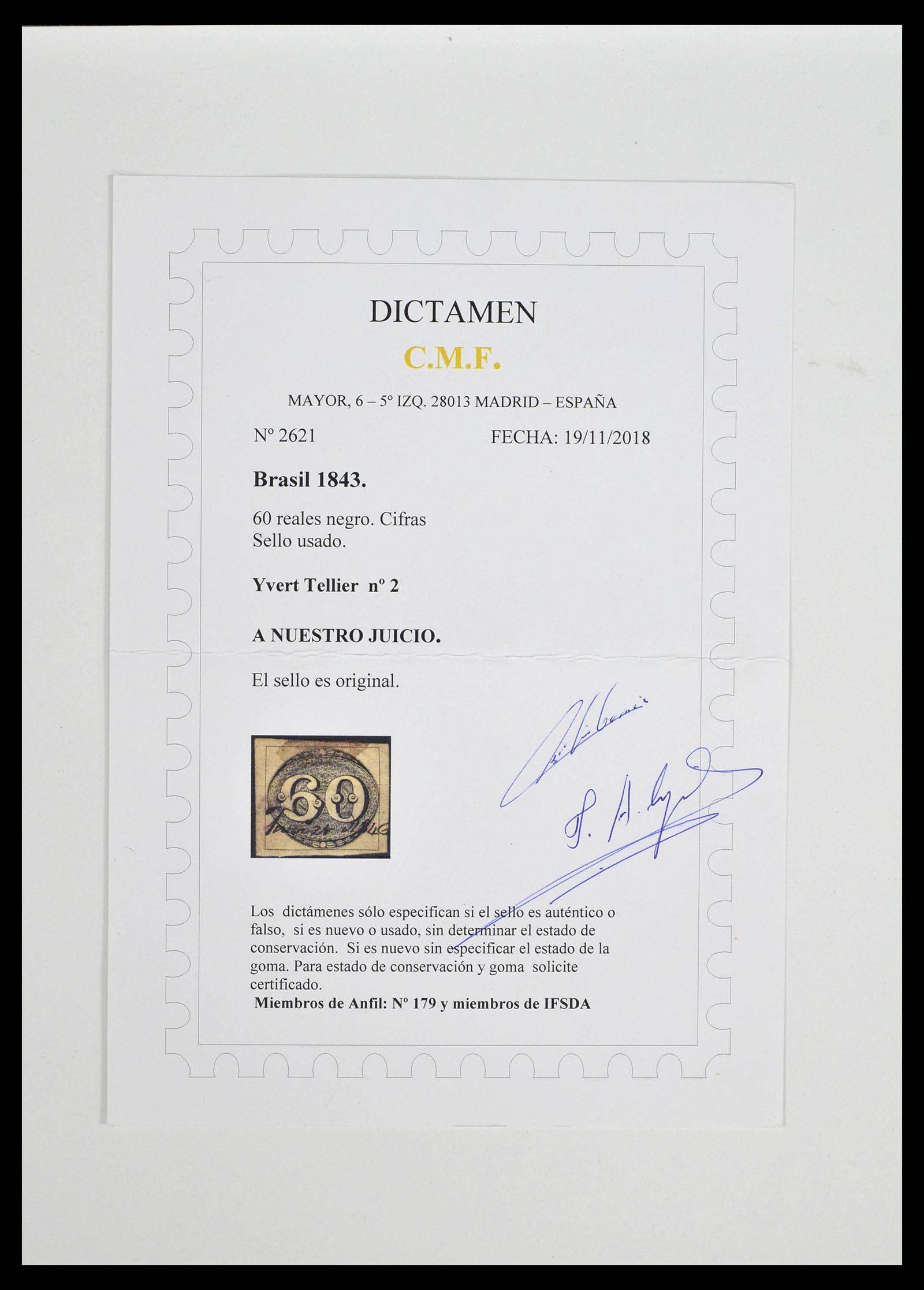 39245 0001 - Postzegelverzameling 39245 Brazilië 1843-1968.