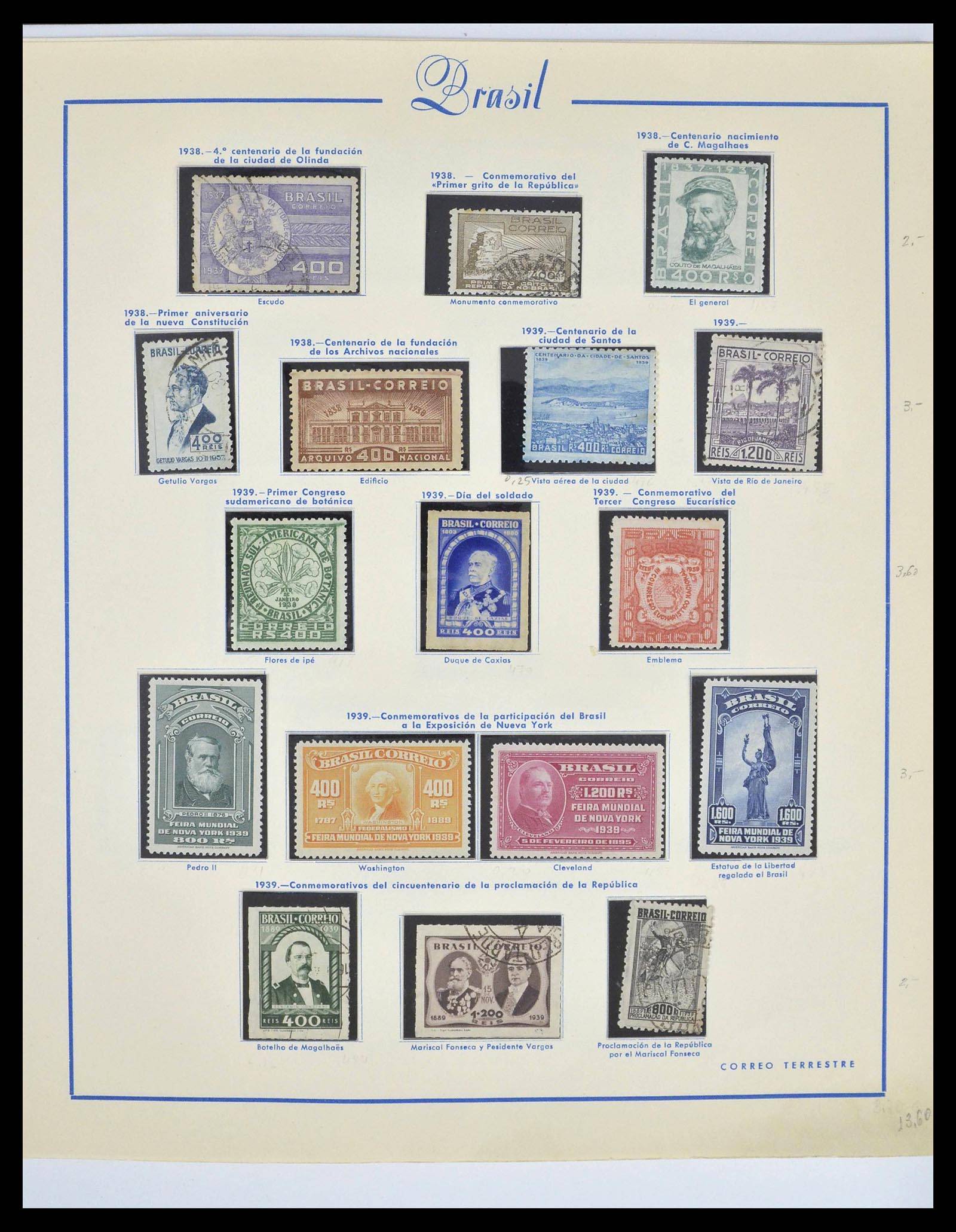 39245 0018 - Postzegelverzameling 39245 Brazilië 1843-1968.