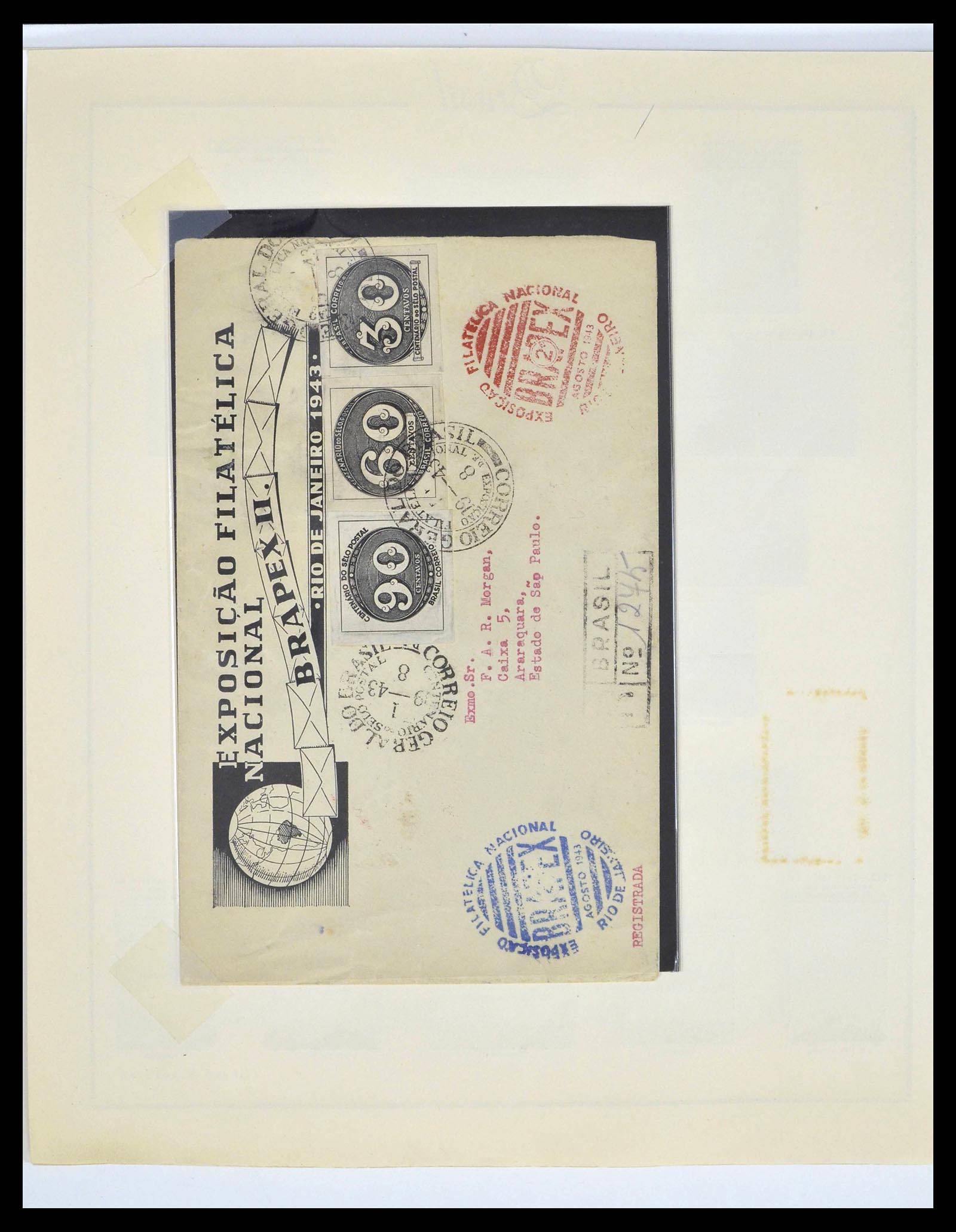 39245 0021 - Postzegelverzameling 39245 Brazilië 1843-1968.