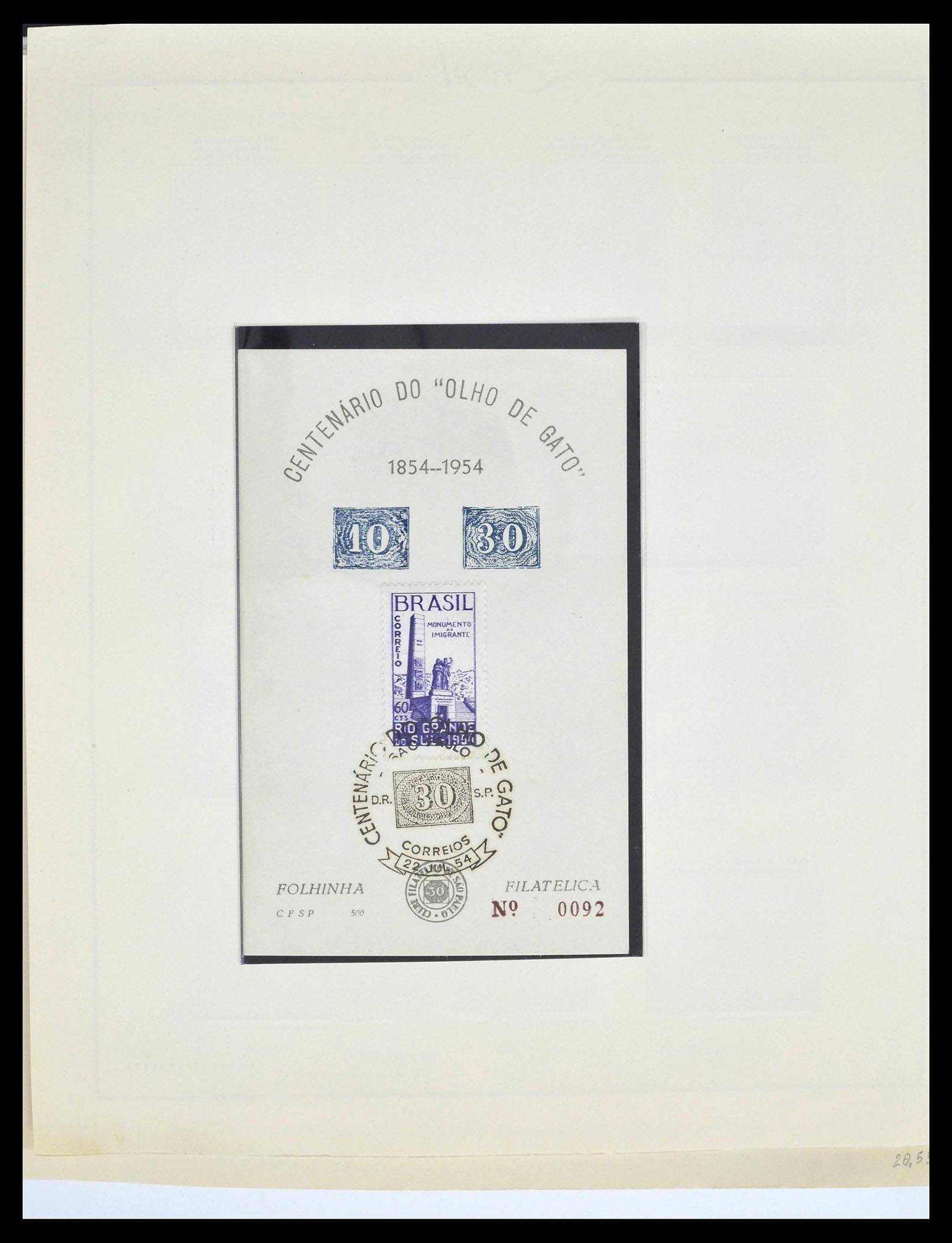 39245 0035 - Postzegelverzameling 39245 Brazilië 1843-1968.