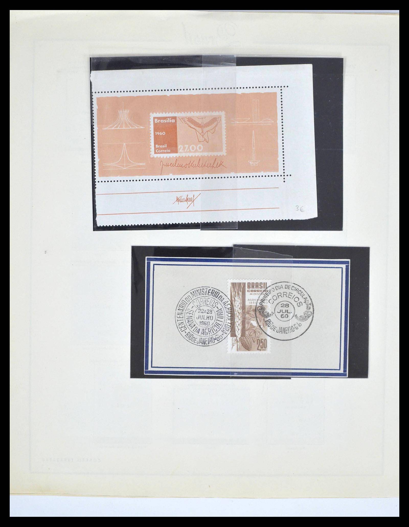 39245 0044 - Postzegelverzameling 39245 Brazilië 1843-1968.