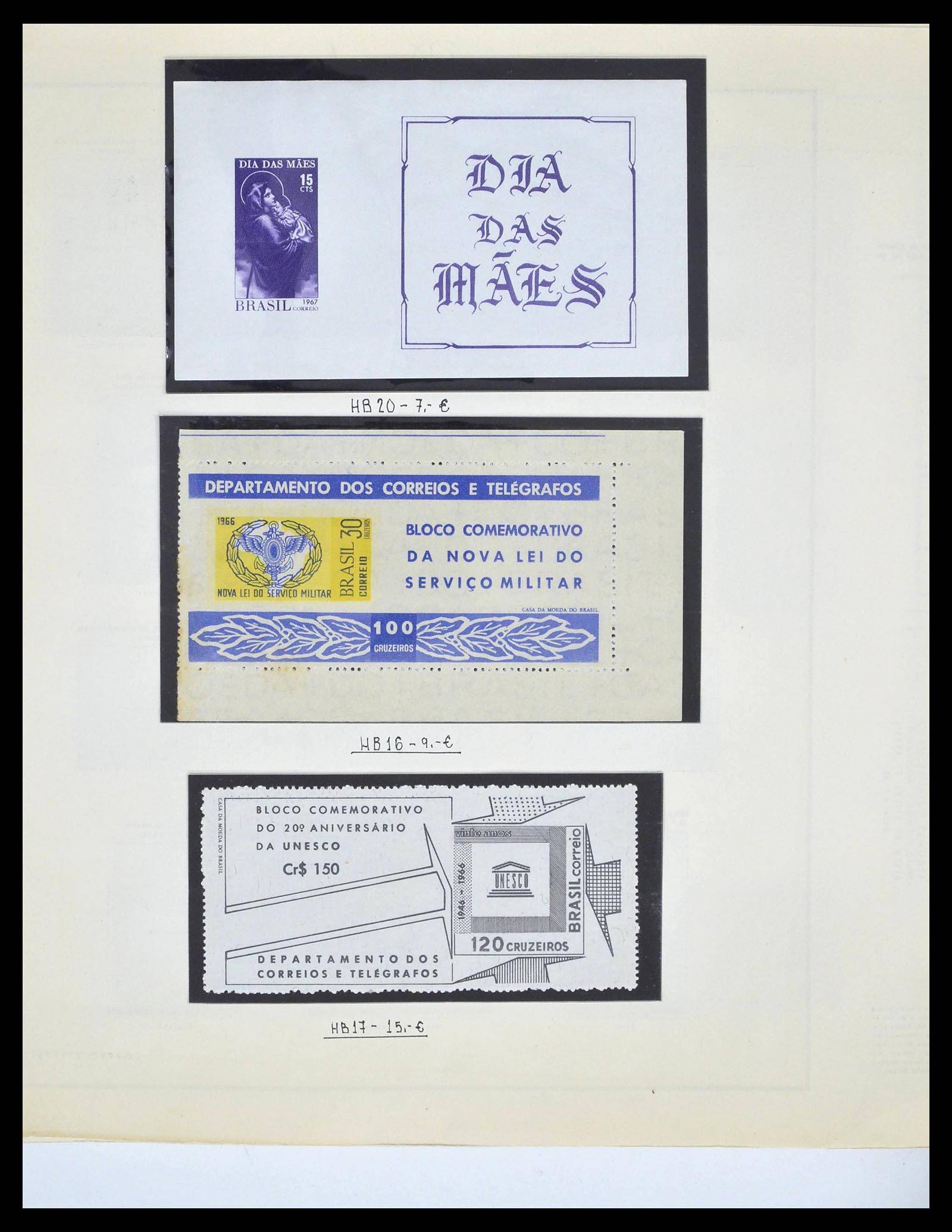 39245 0055 - Postzegelverzameling 39245 Brazilië 1843-1968.