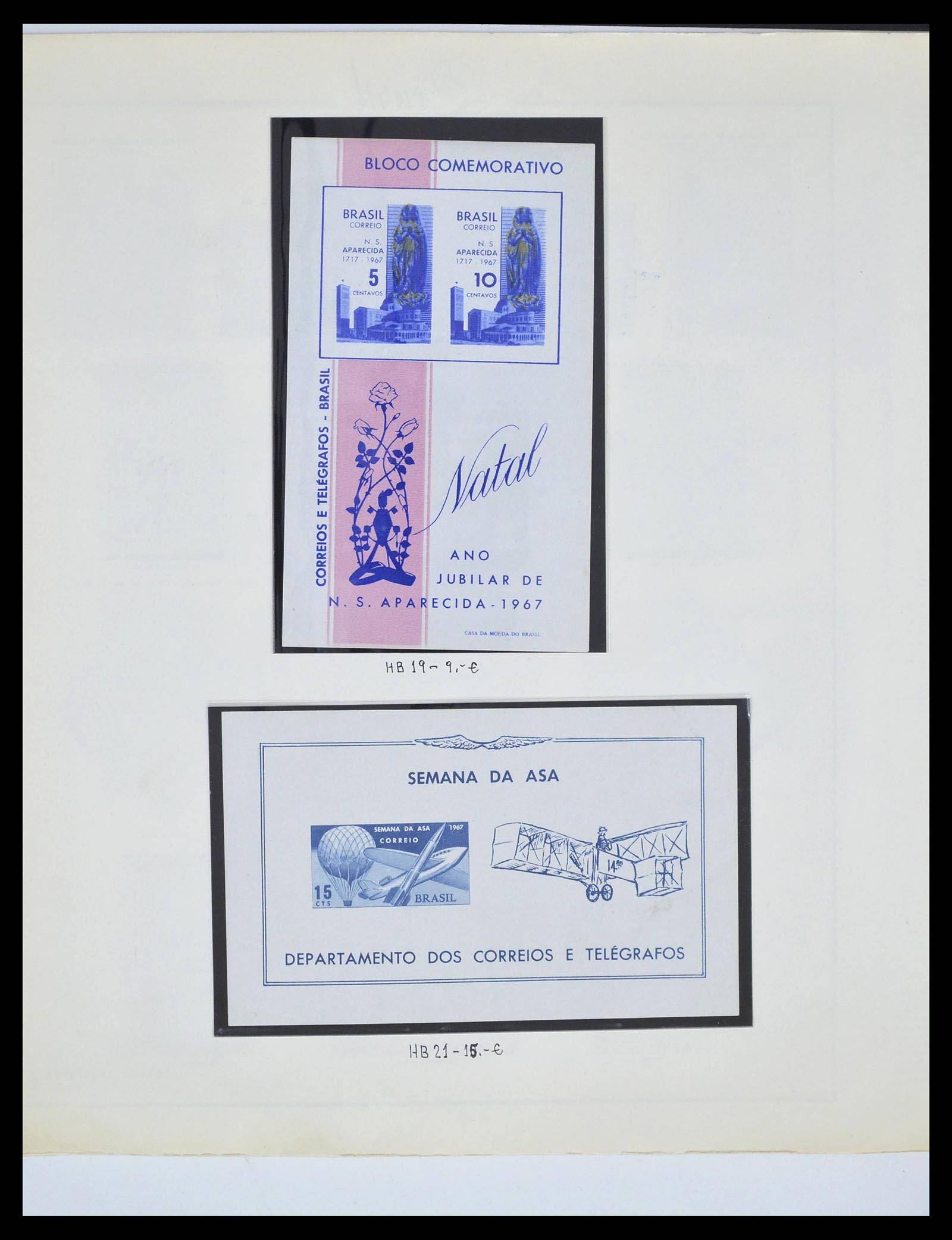 39245 0059 - Postzegelverzameling 39245 Brazilië 1843-1968.
