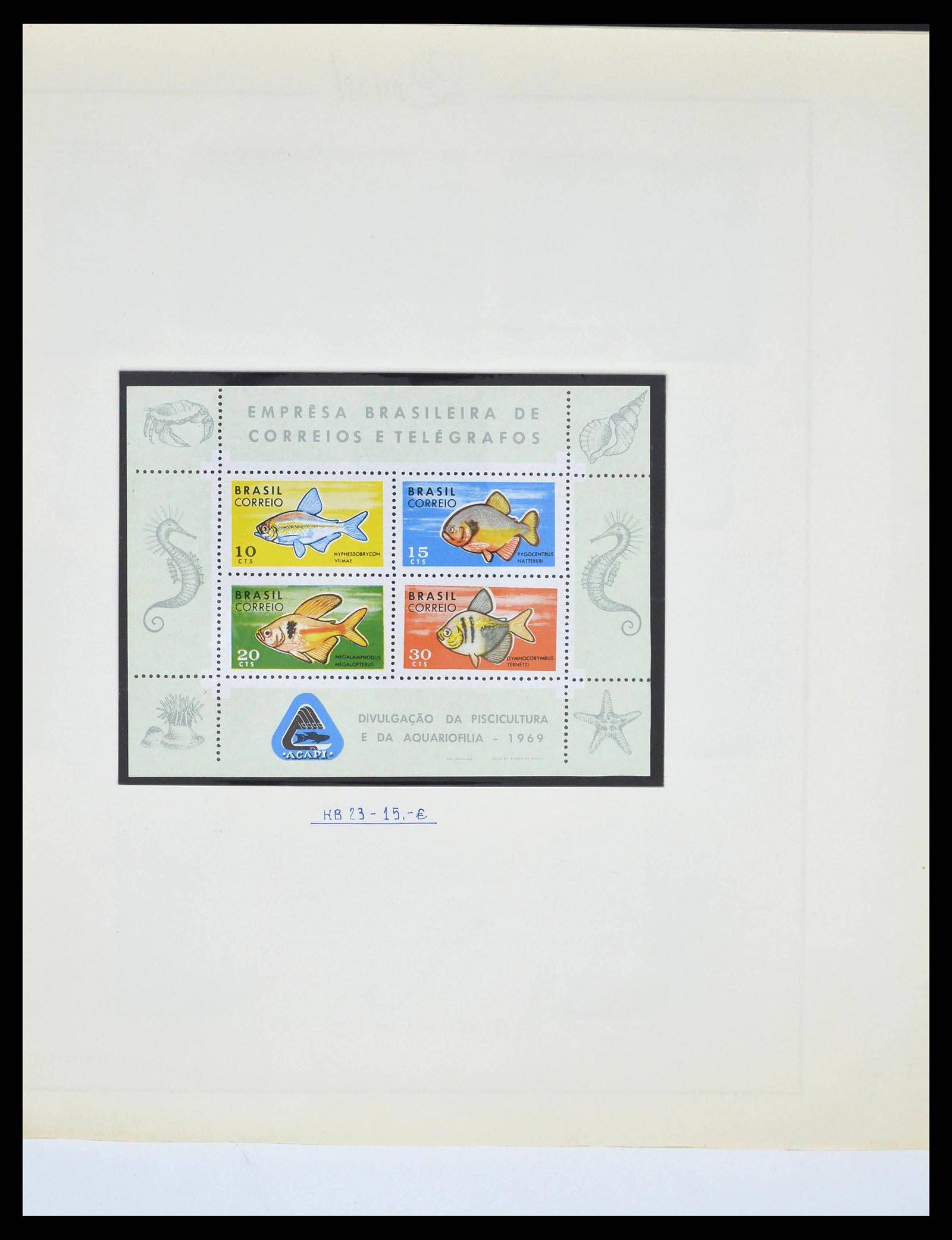 39245 0063 - Postzegelverzameling 39245 Brazilië 1843-1968.