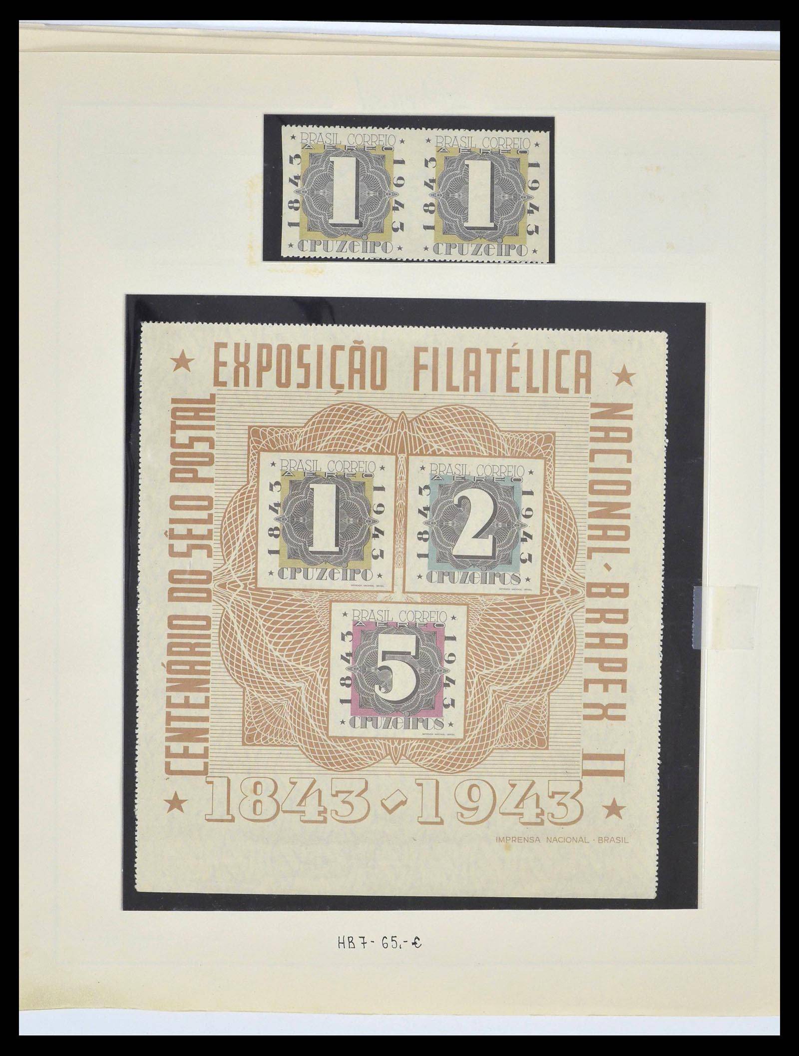 39245 0068 - Postzegelverzameling 39245 Brazilië 1843-1968.