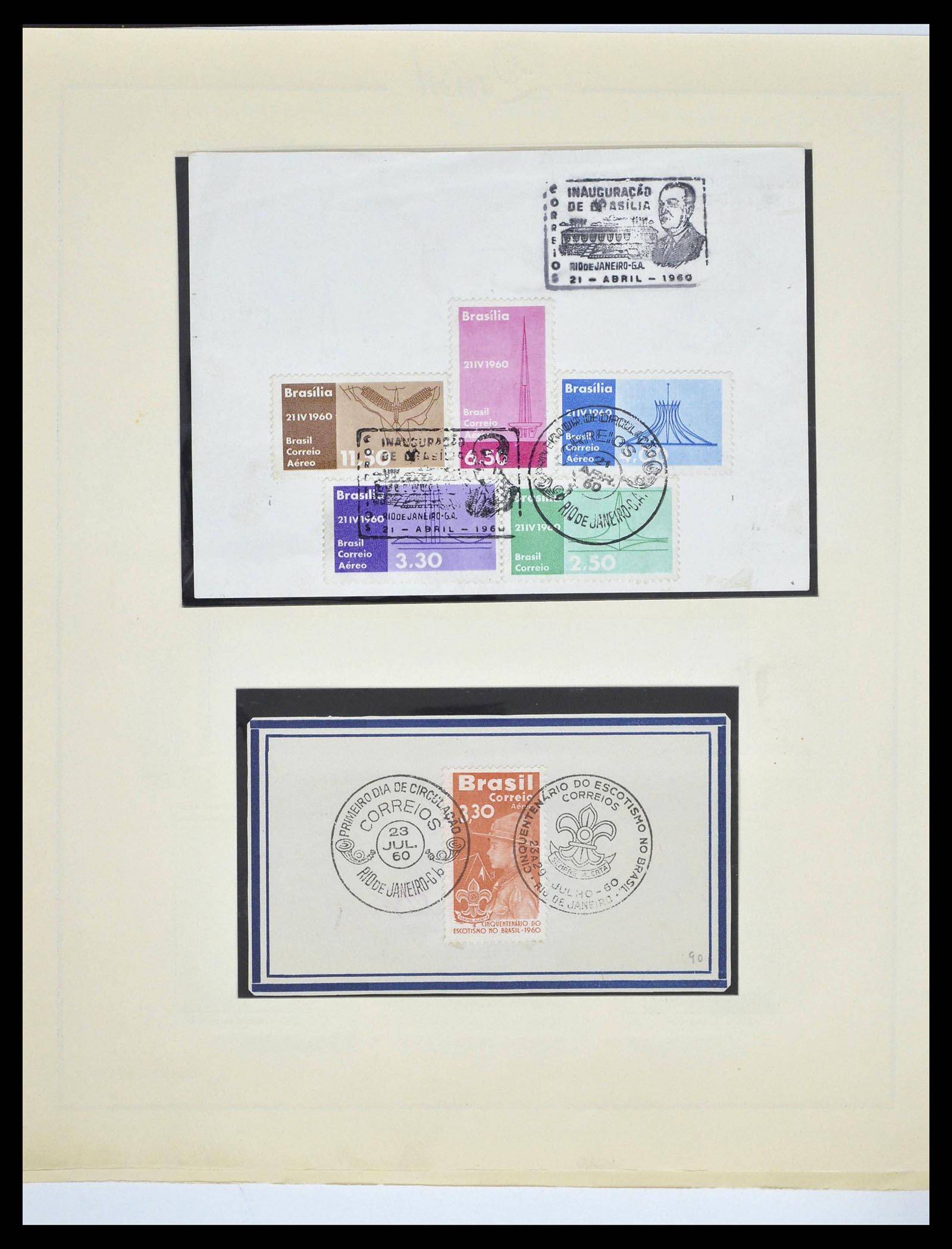 39245 0075 - Postzegelverzameling 39245 Brazilië 1843-1968.