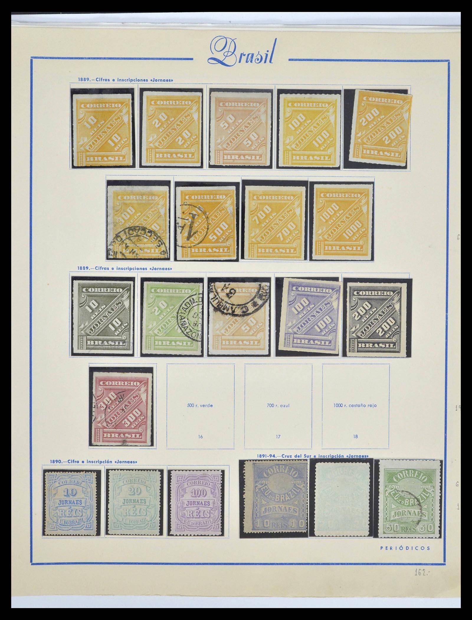 39245 0077 - Postzegelverzameling 39245 Brazilië 1843-1968.