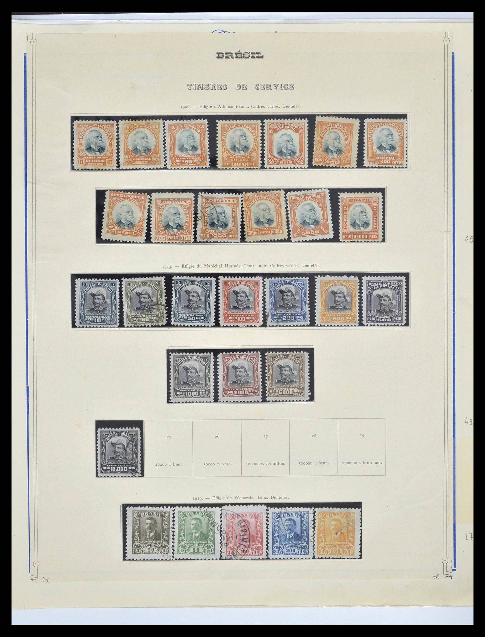 39245 0079 - Postzegelverzameling 39245 Brazilië 1843-1968.