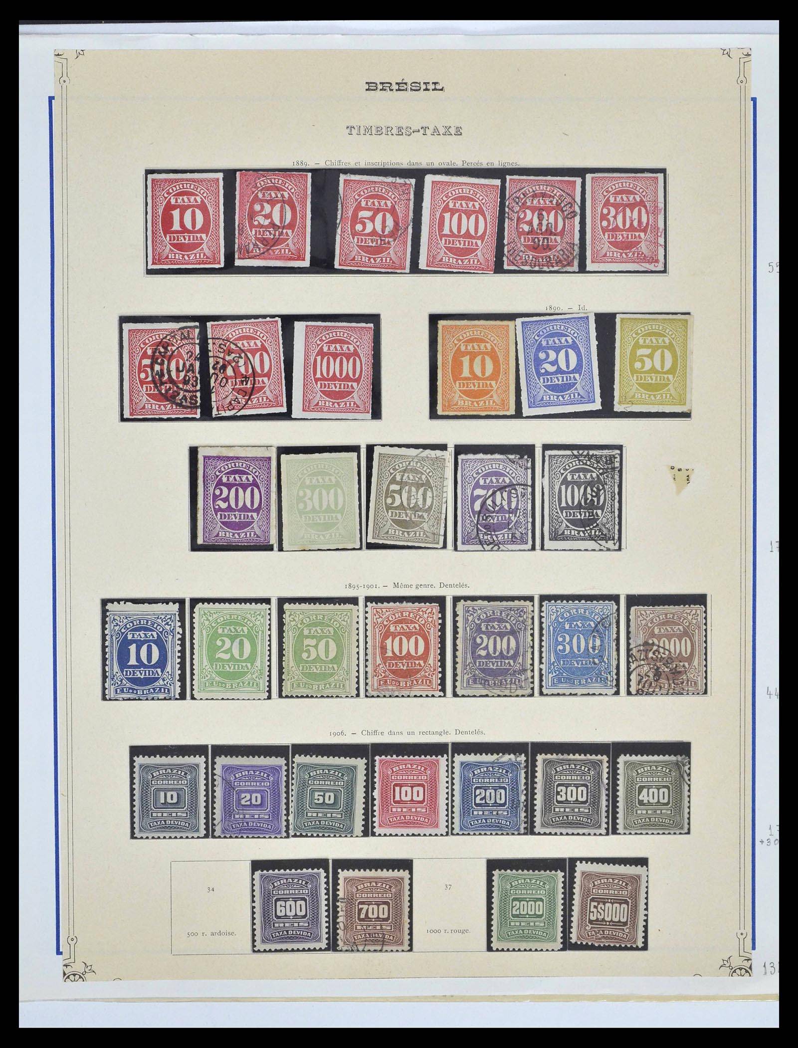 39245 0080 - Stamp collection 39245 Brazil 1843-1968.