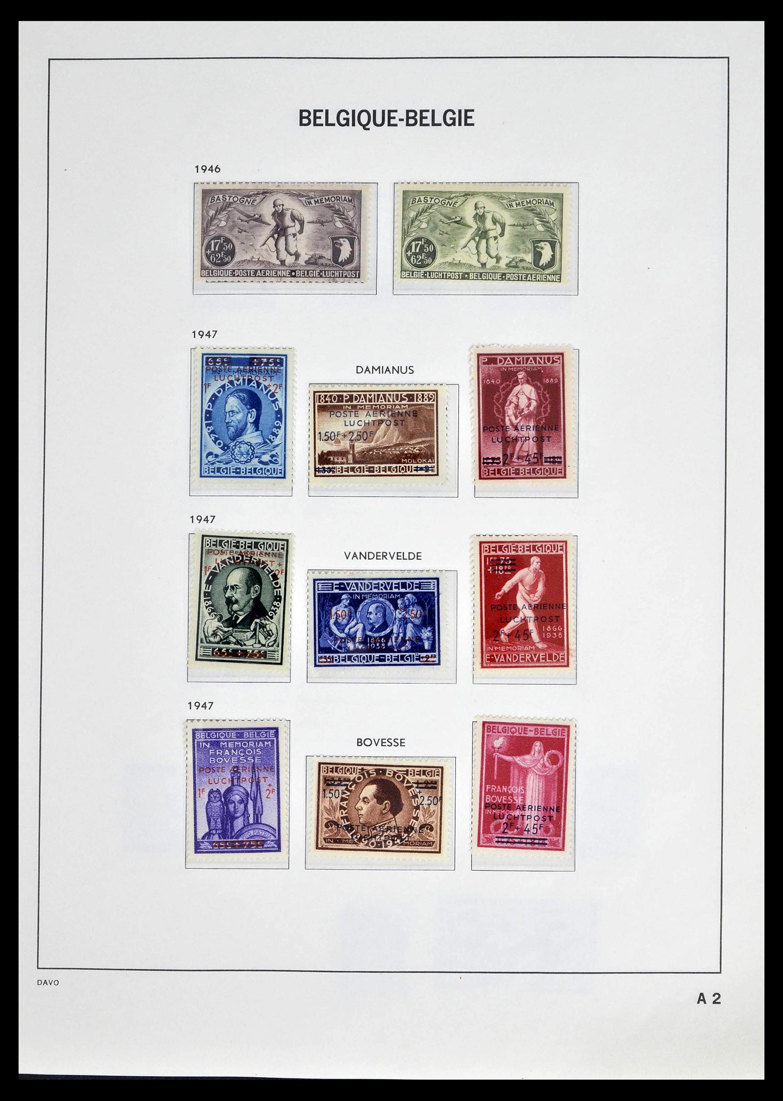 39246 0002 - Postzegelverzameling 39246 België back of the book 1879-1985.