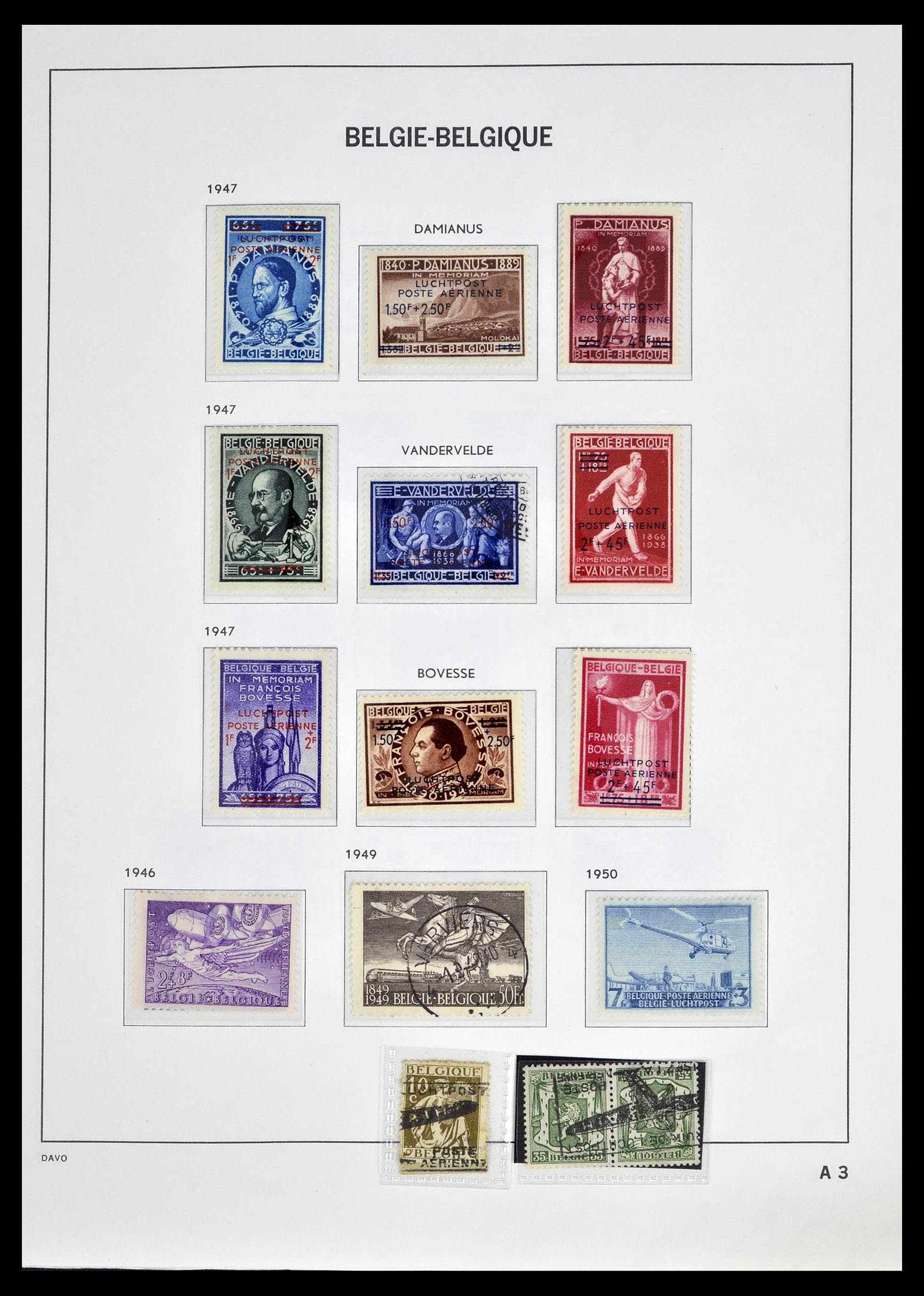 39246 0003 - Postzegelverzameling 39246 België back of the book 1879-1985.