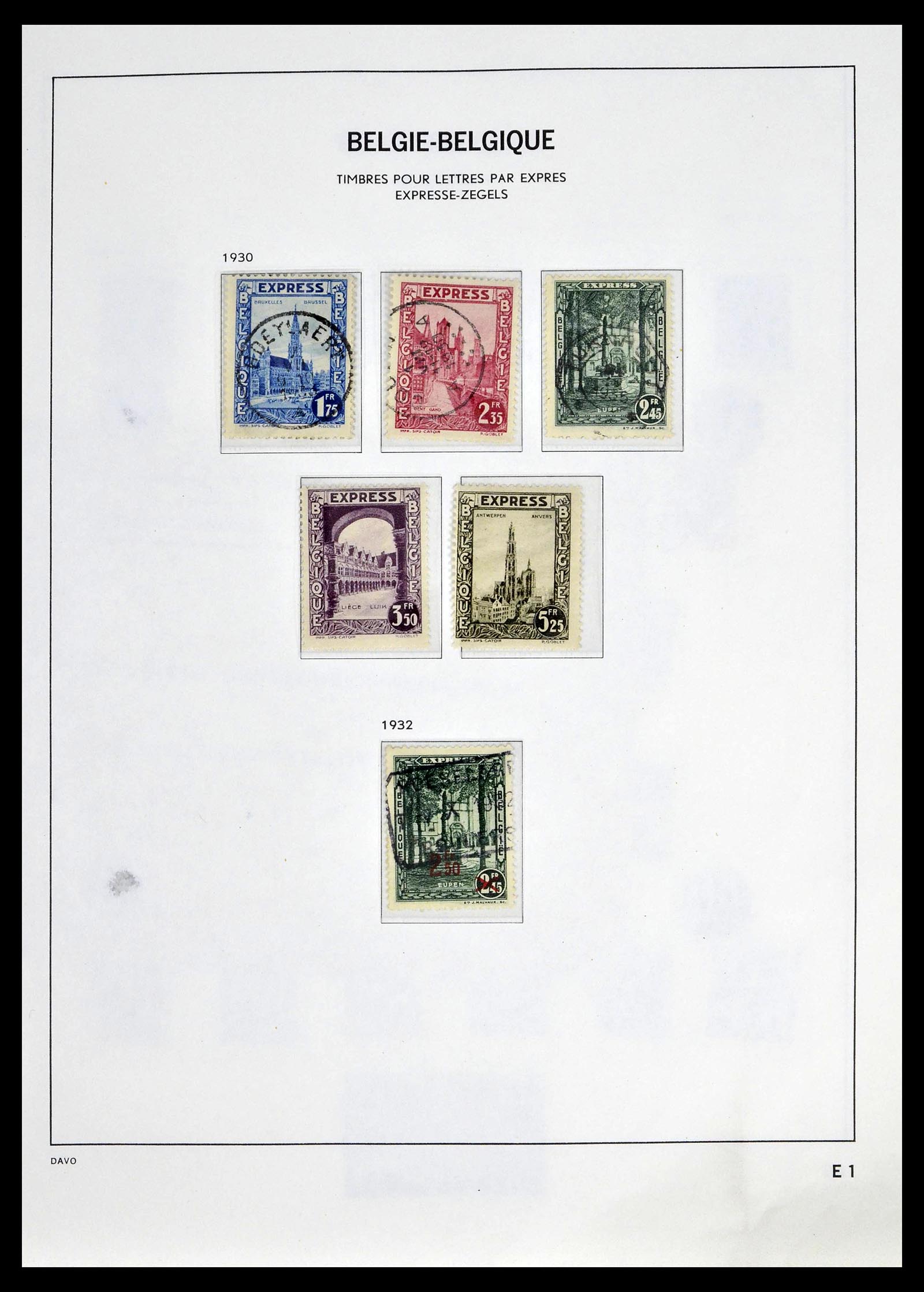 39246 0005 - Postzegelverzameling 39246 België back of the book 1879-1985.