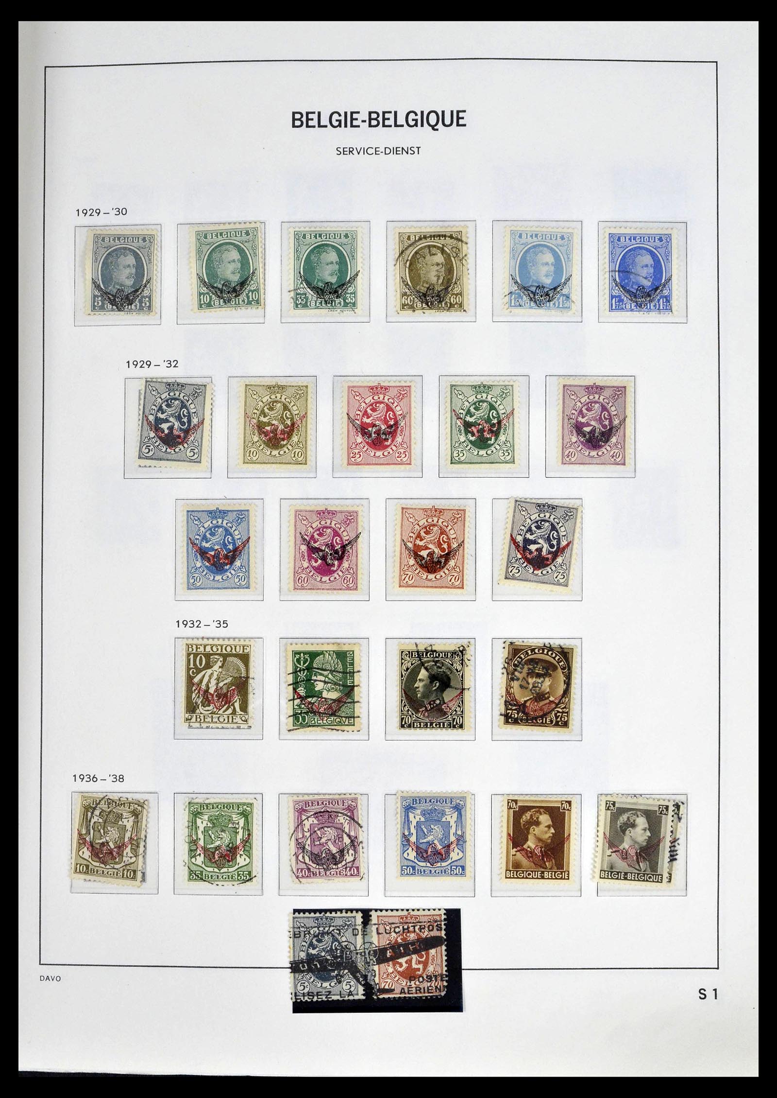 39246 0007 - Postzegelverzameling 39246 België back of the book 1879-1985.