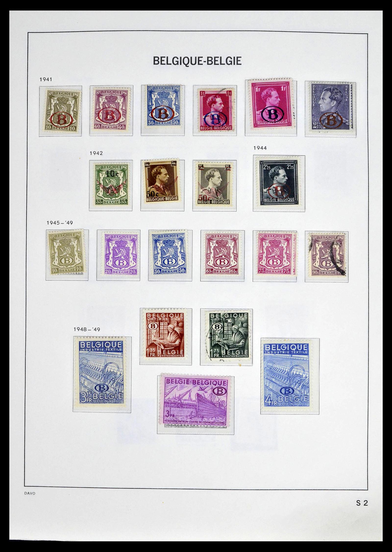39246 0008 - Postzegelverzameling 39246 België back of the book 1879-1985.