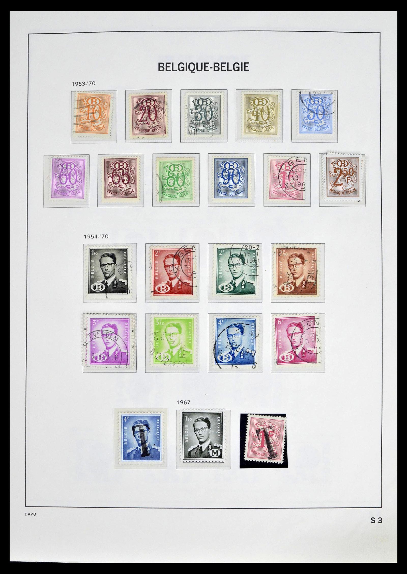 39246 0009 - Postzegelverzameling 39246 België back of the book 1879-1985.