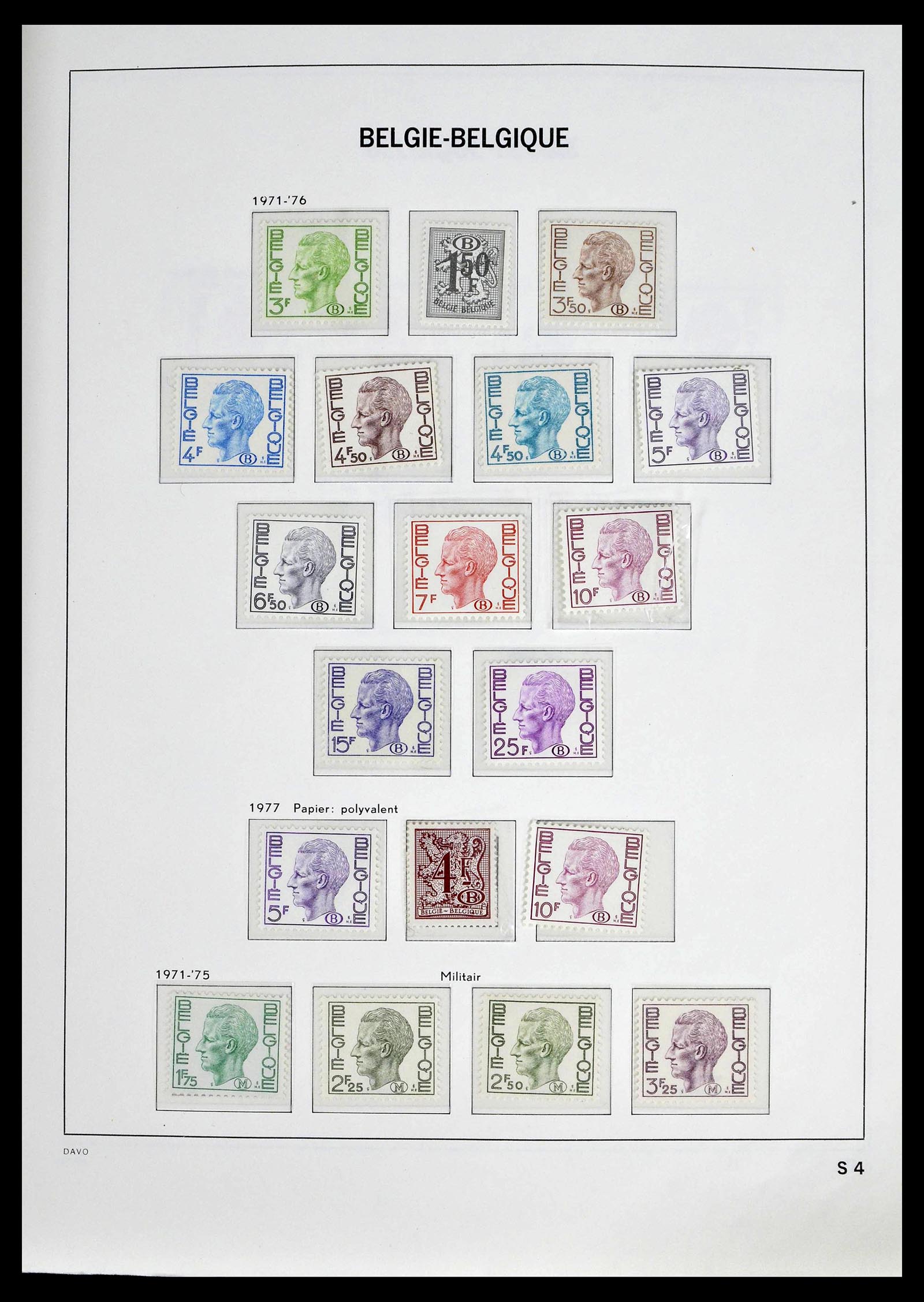 39246 0010 - Postzegelverzameling 39246 België back of the book 1879-1985.