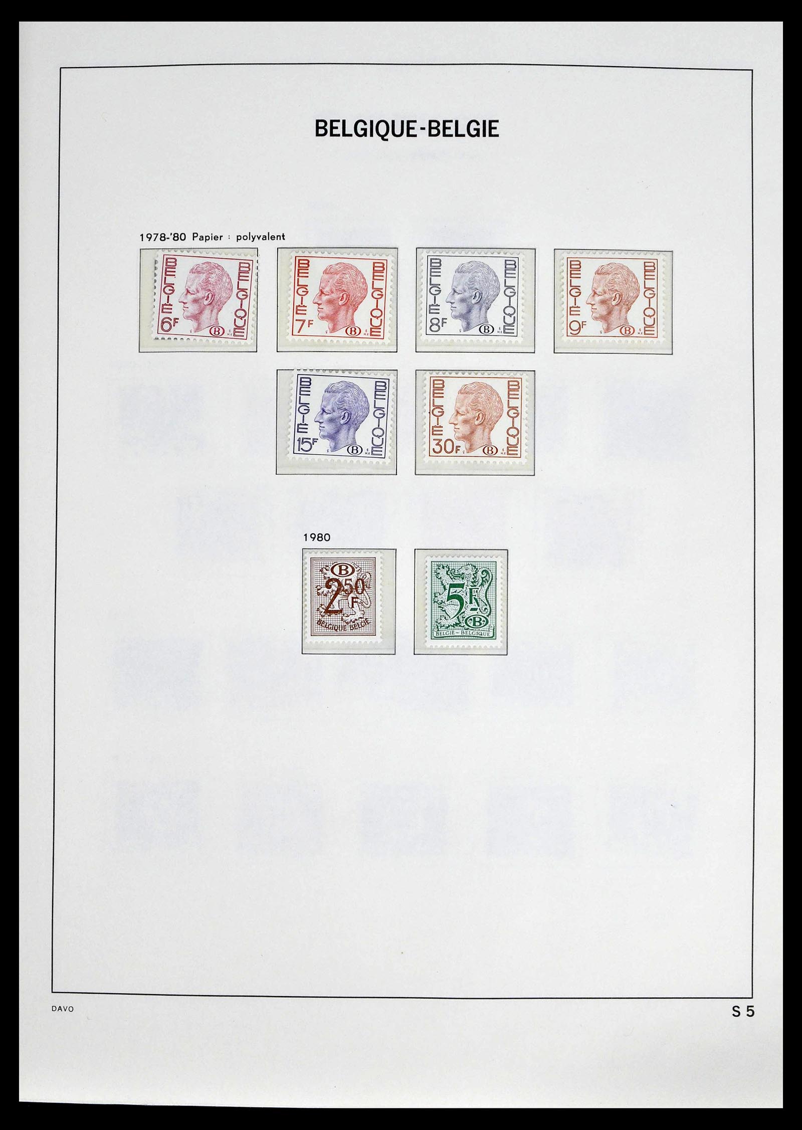 39246 0011 - Postzegelverzameling 39246 België back of the book 1879-1985.