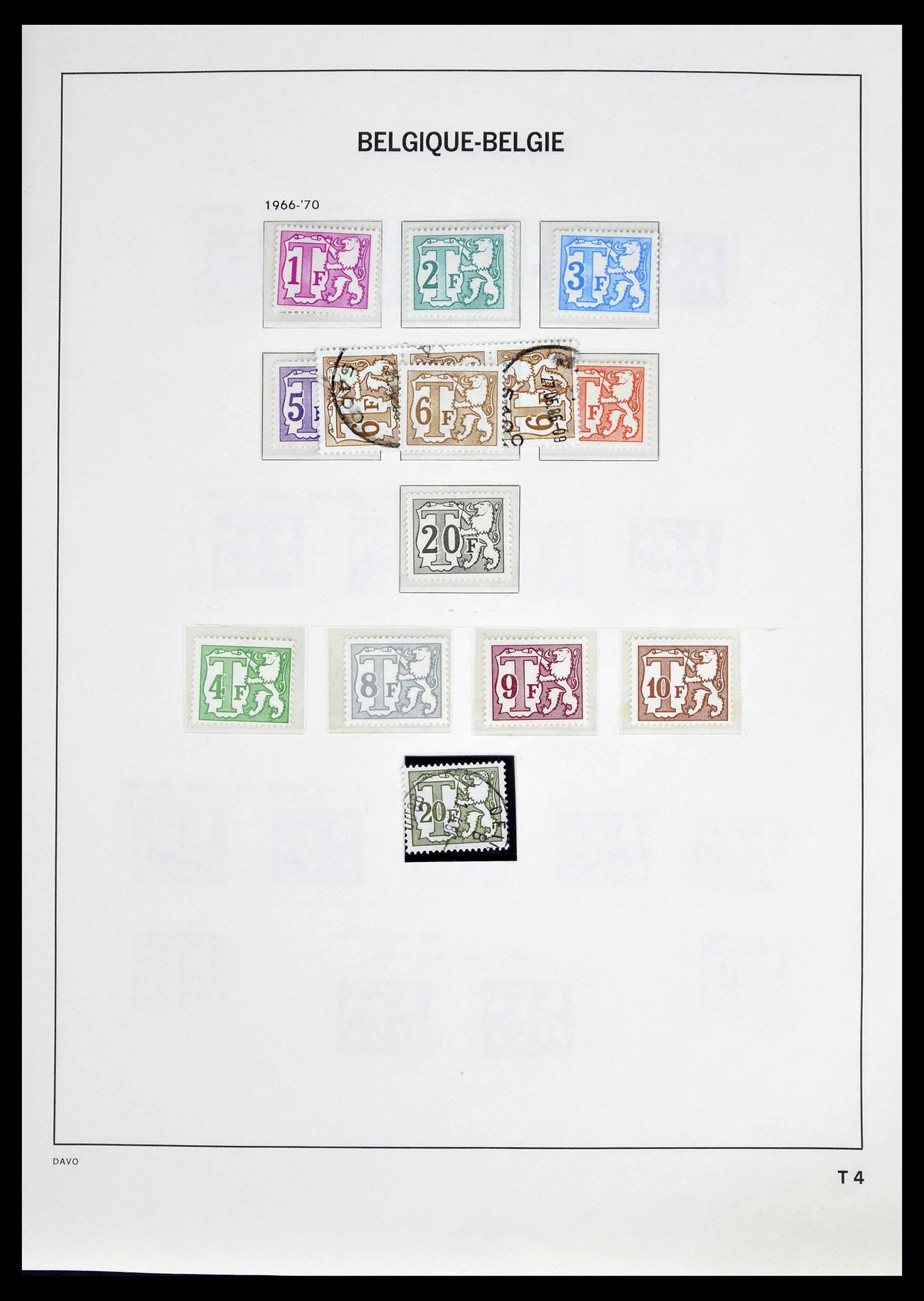 39246 0015 - Postzegelverzameling 39246 België back of the book 1879-1985.