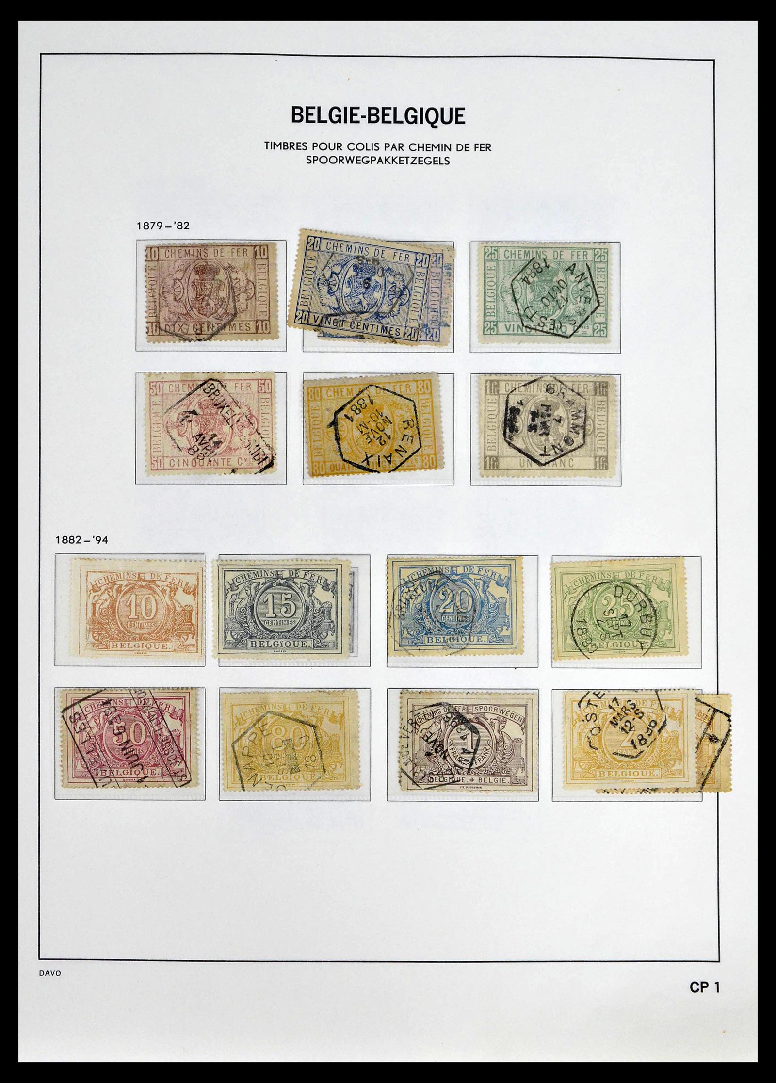 39246 0019 - Postzegelverzameling 39246 België back of the book 1879-1985.