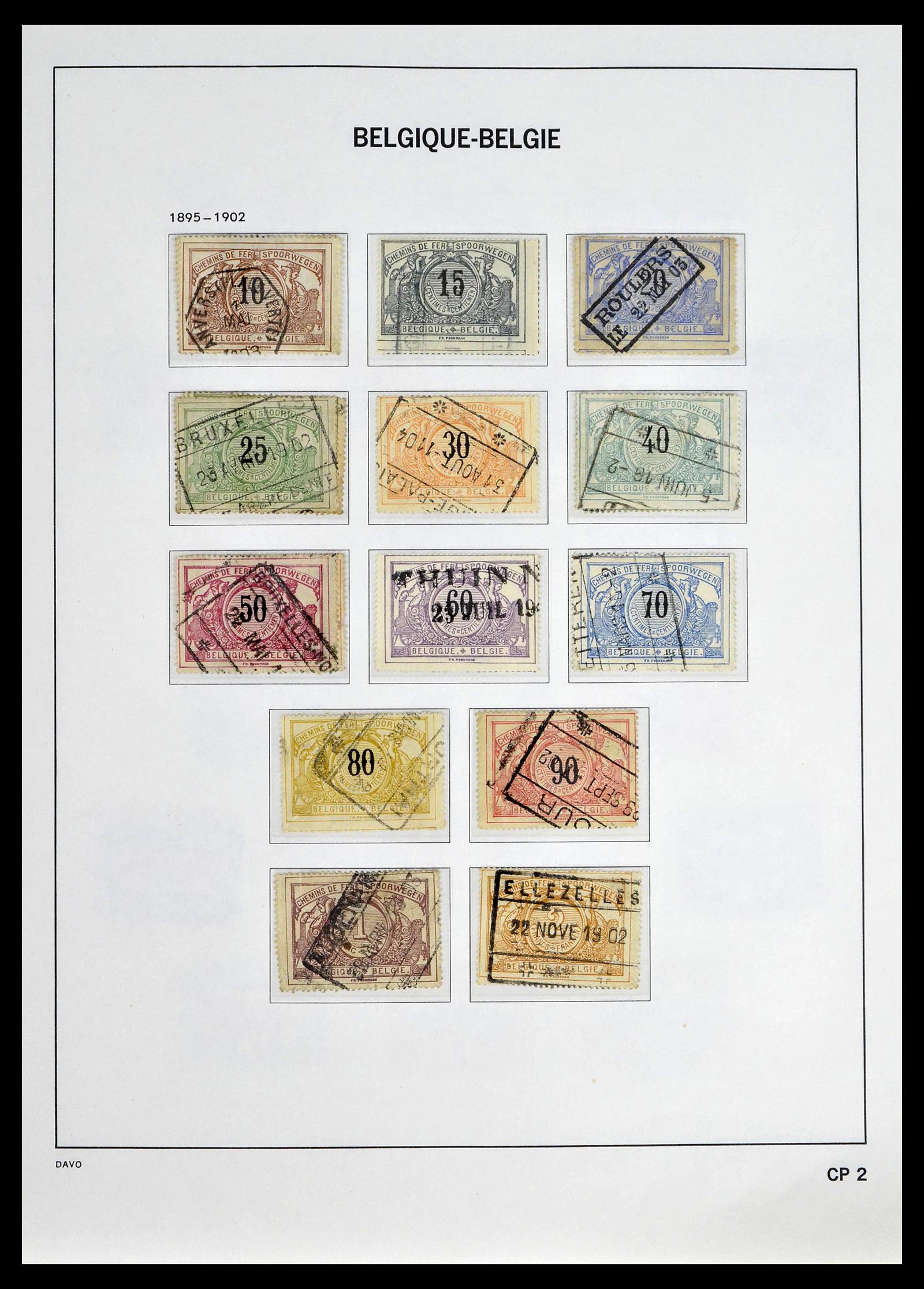 39246 0020 - Postzegelverzameling 39246 België back of the book 1879-1985.