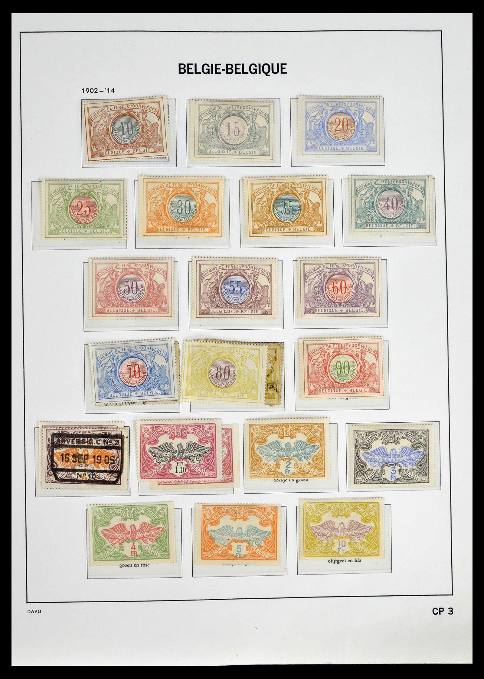 39246 0021 - Postzegelverzameling 39246 België back of the book 1879-1985.