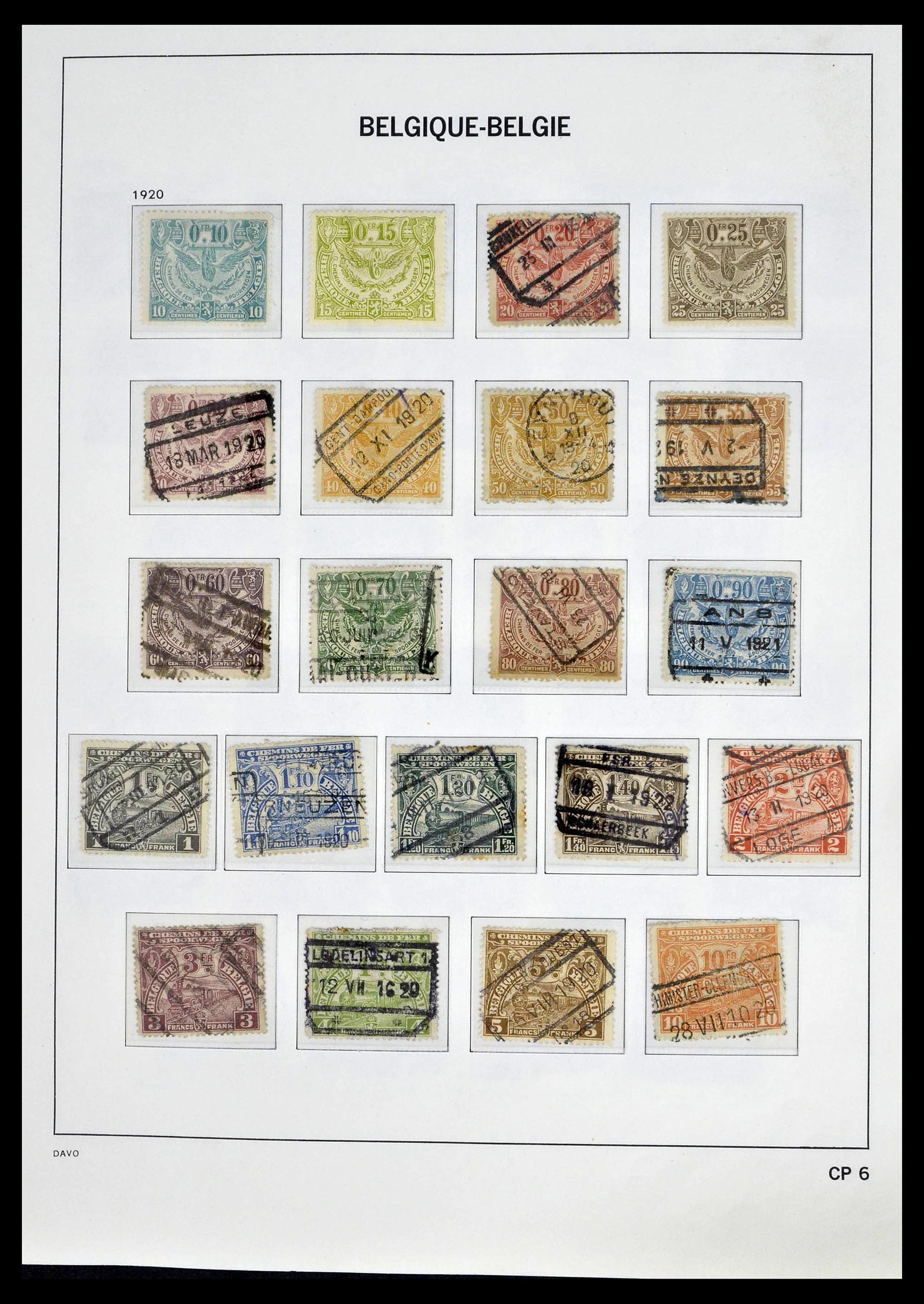 39246 0023 - Postzegelverzameling 39246 België back of the book 1879-1985.
