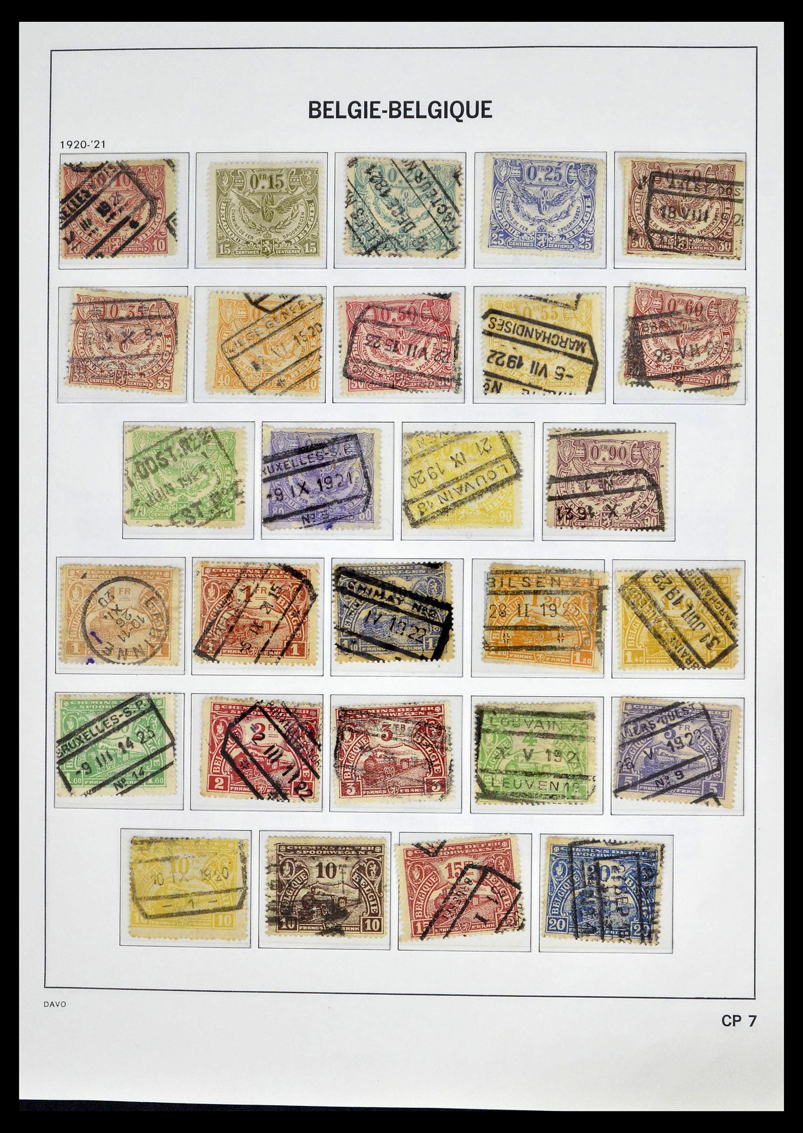 39246 0024 - Postzegelverzameling 39246 België back of the book 1879-1985.