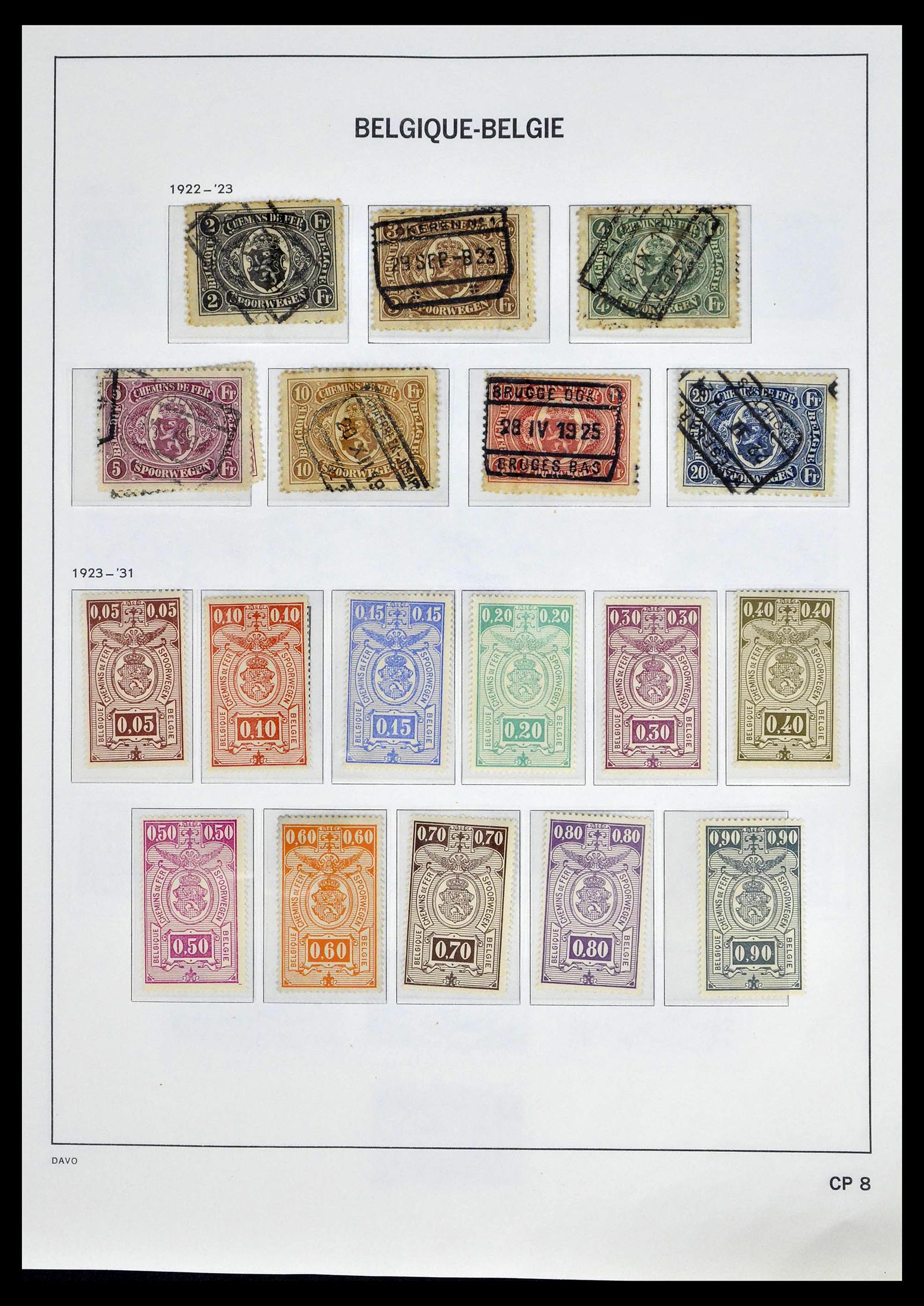 39246 0025 - Postzegelverzameling 39246 België back of the book 1879-1985.