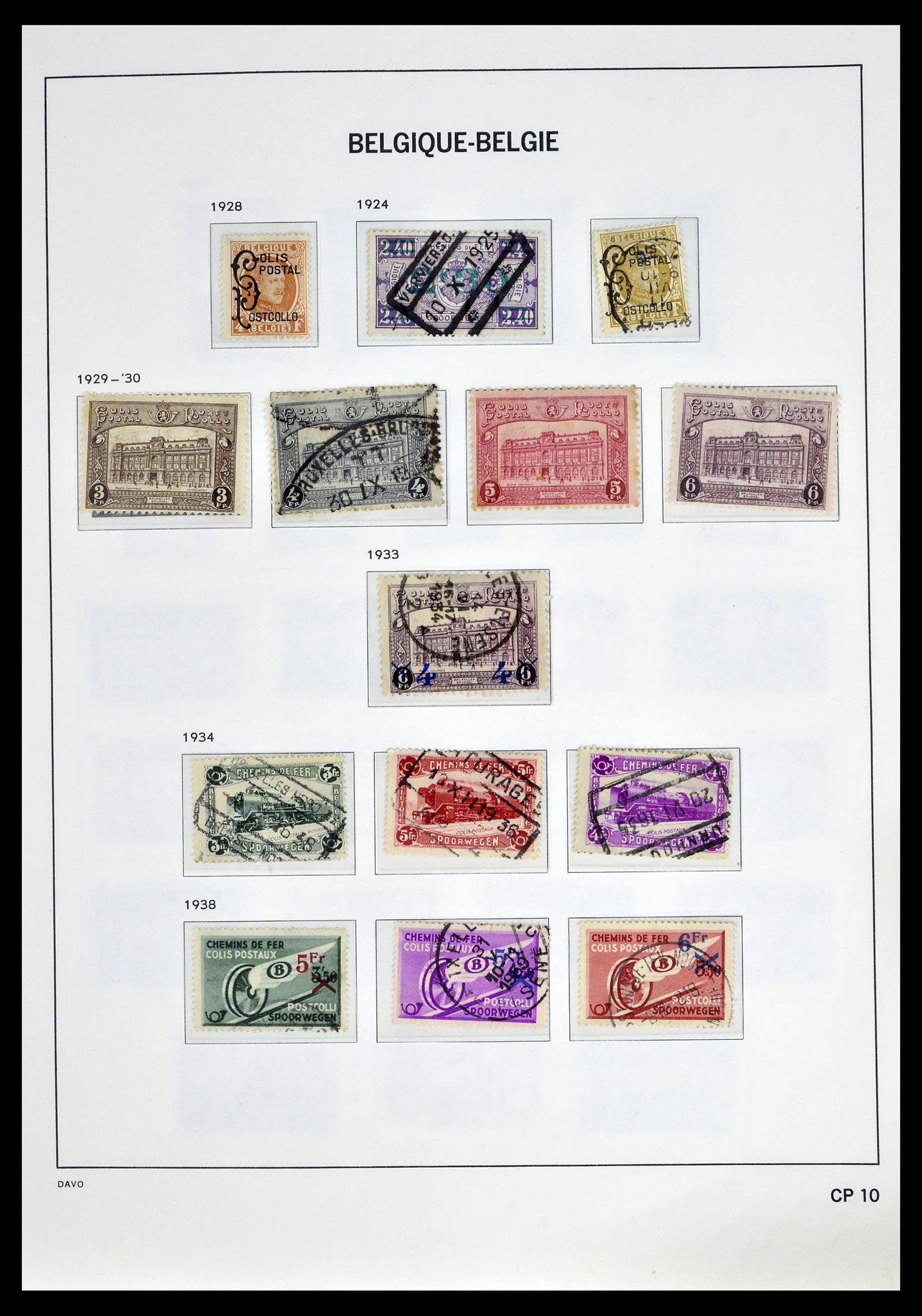 39246 0028 - Postzegelverzameling 39246 België back of the book 1879-1985.