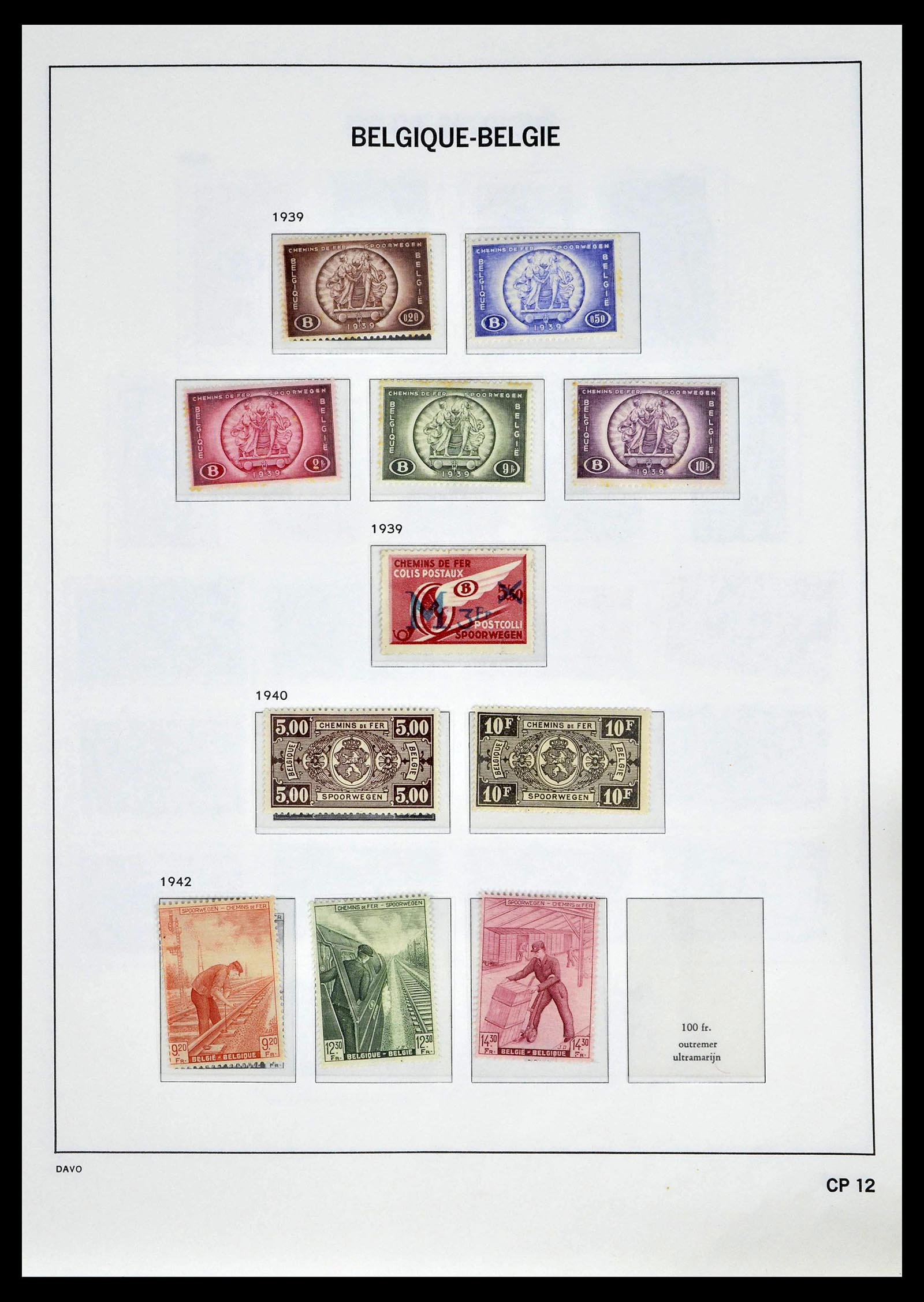 39246 0030 - Postzegelverzameling 39246 België back of the book 1879-1985.
