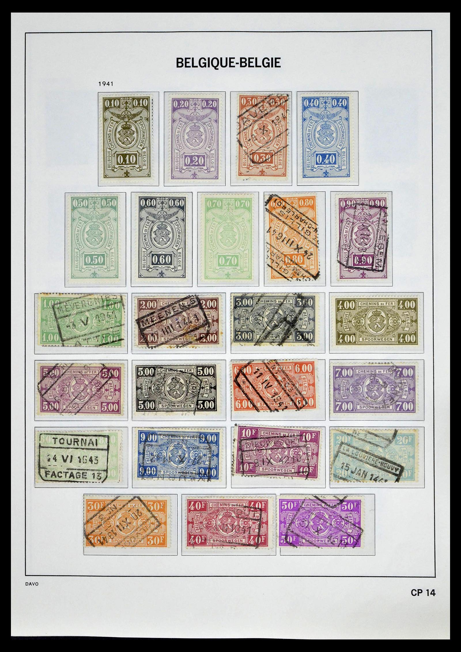 39246 0032 - Postzegelverzameling 39246 België back of the book 1879-1985.