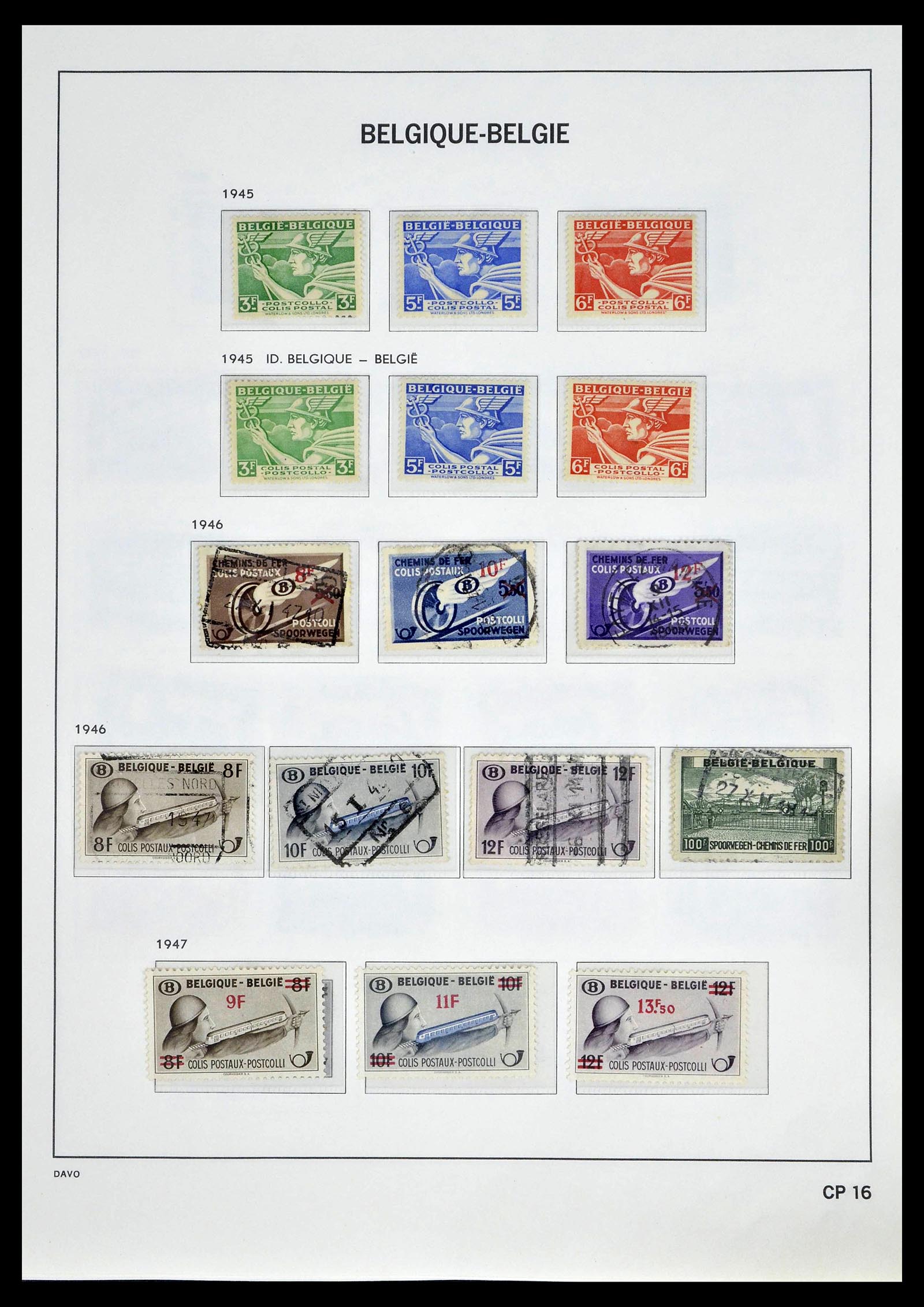 39246 0034 - Postzegelverzameling 39246 België back of the book 1879-1985.