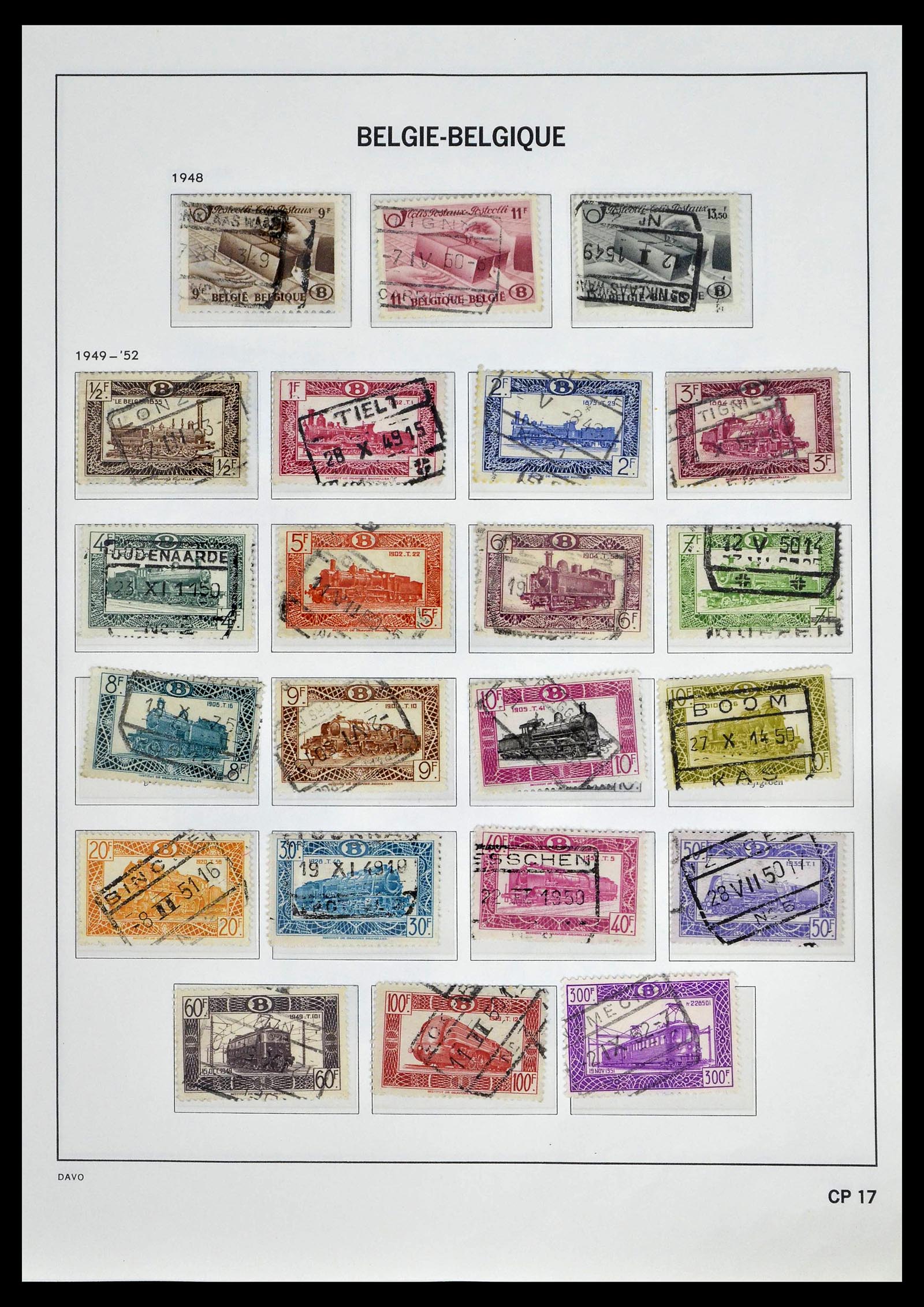 39246 0035 - Postzegelverzameling 39246 België back of the book 1879-1985.