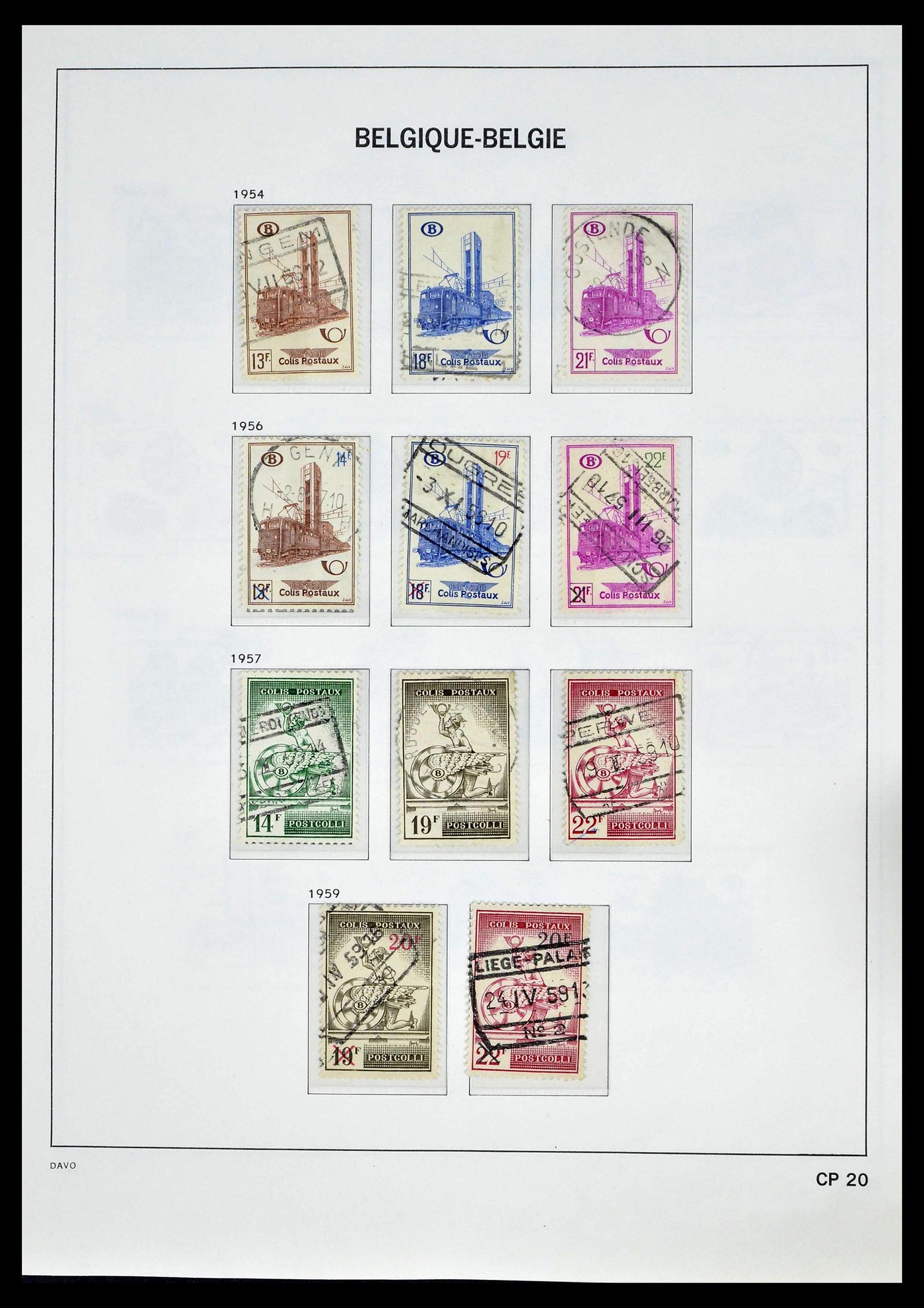 39246 0038 - Postzegelverzameling 39246 België back of the book 1879-1985.