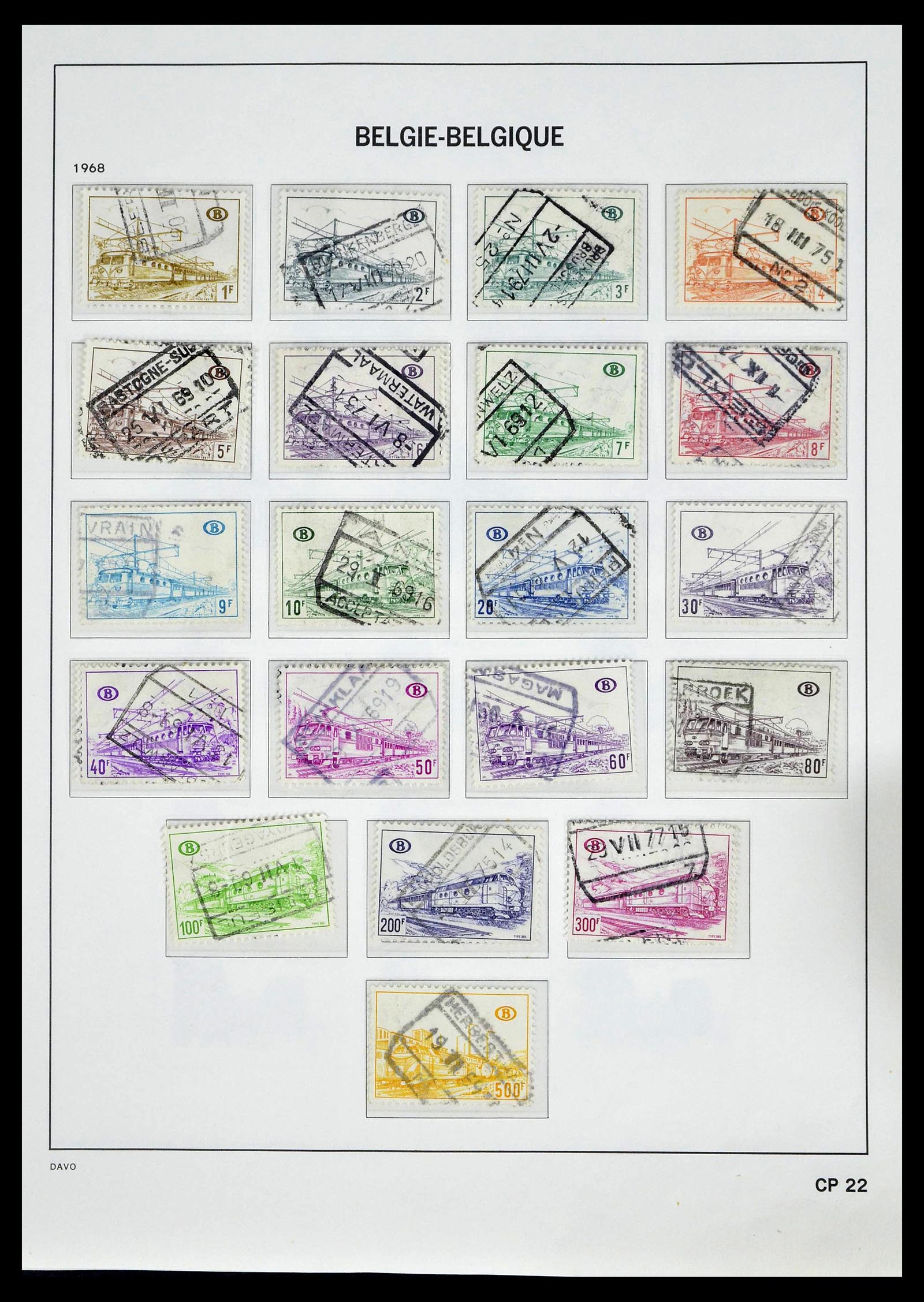 39246 0040 - Postzegelverzameling 39246 België back of the book 1879-1985.