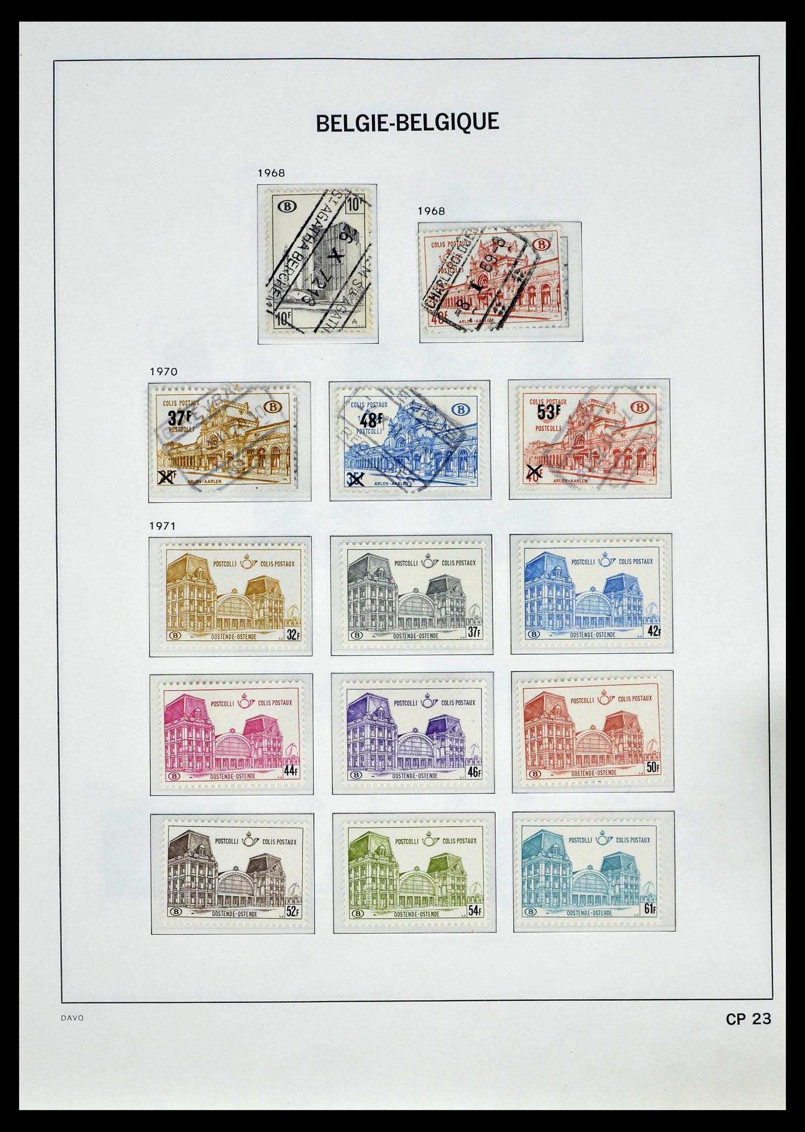 39246 0041 - Postzegelverzameling 39246 België back of the book 1879-1985.