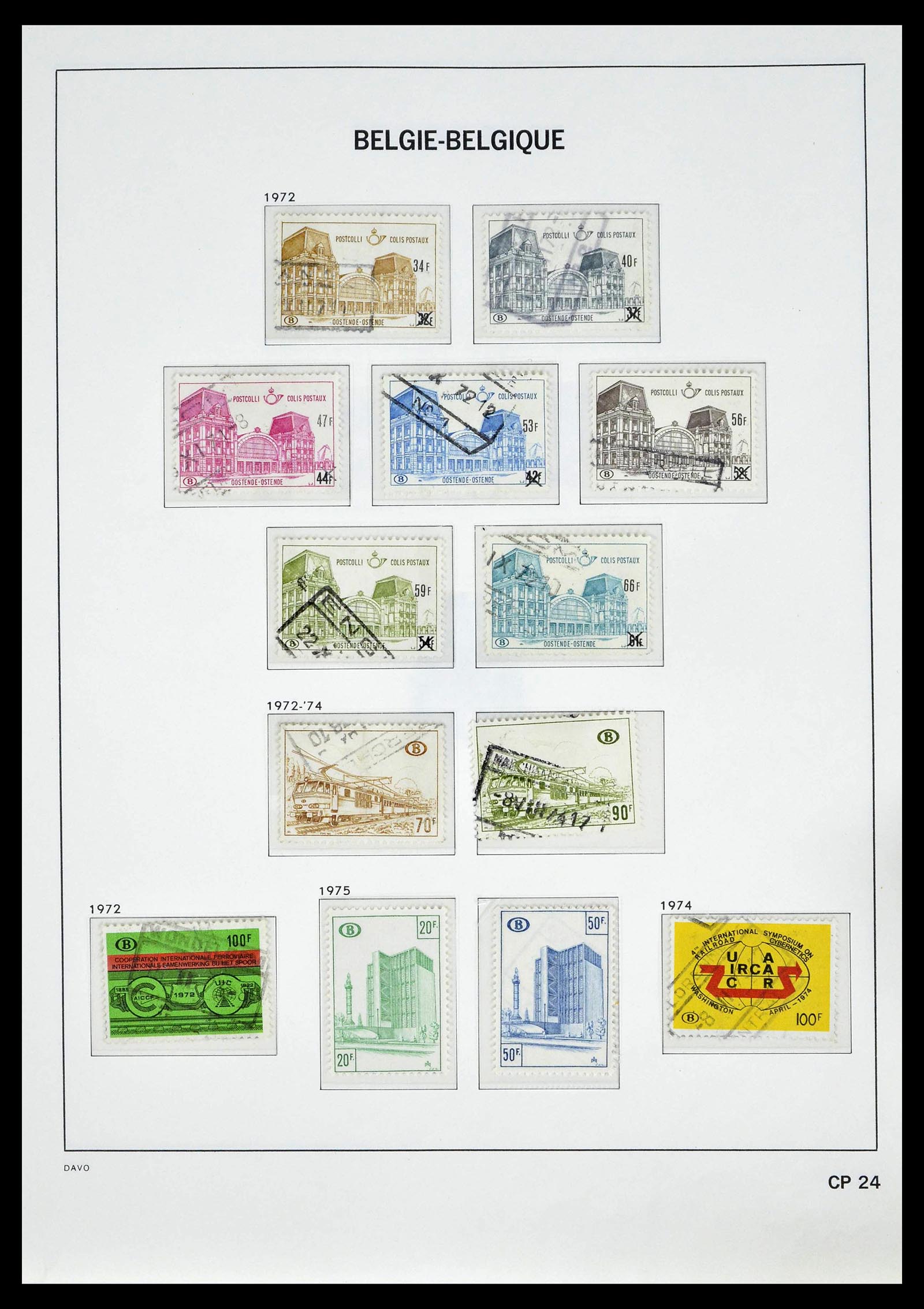 39246 0042 - Postzegelverzameling 39246 België back of the book 1879-1985.