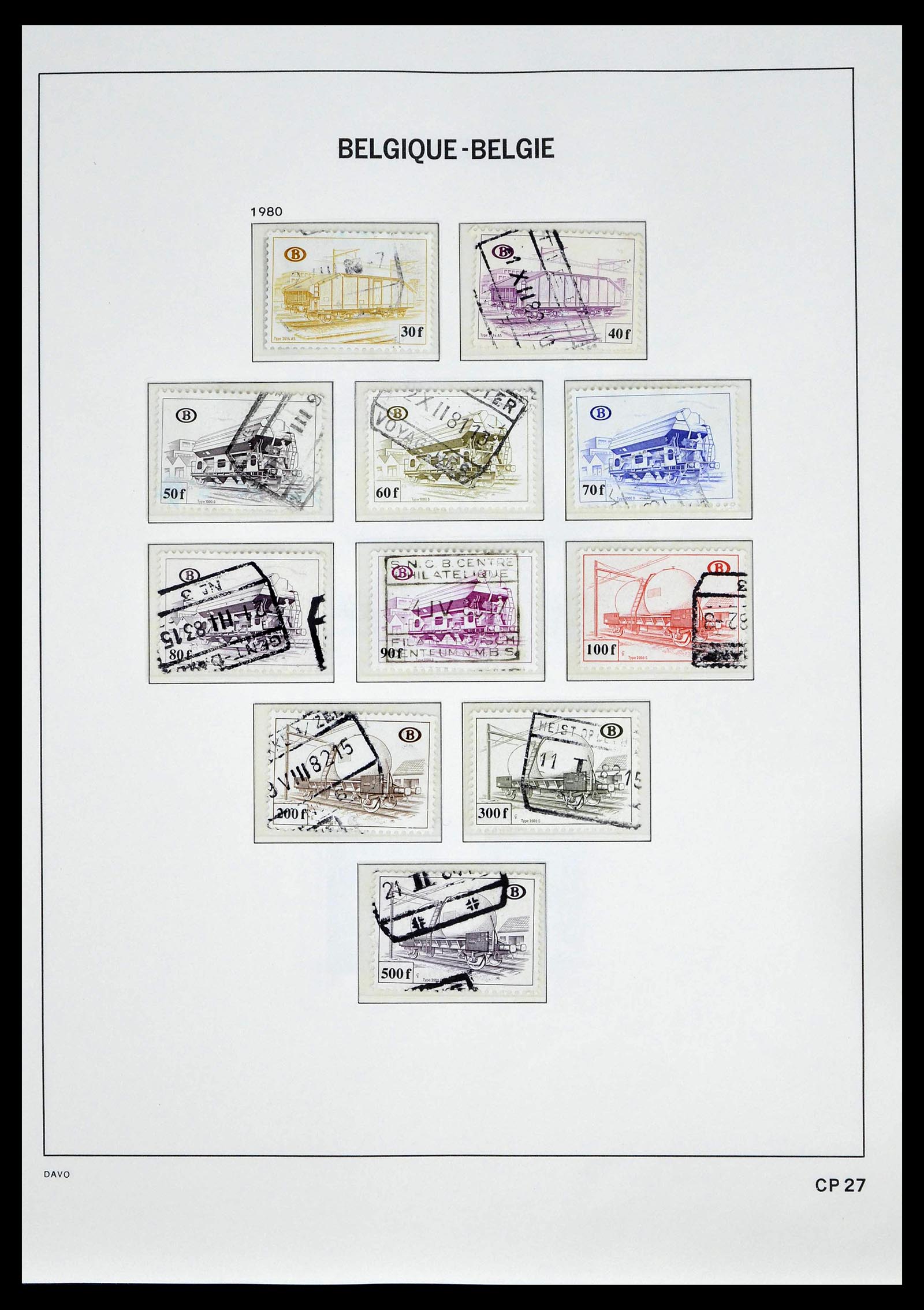 39246 0045 - Postzegelverzameling 39246 België back of the book 1879-1985.
