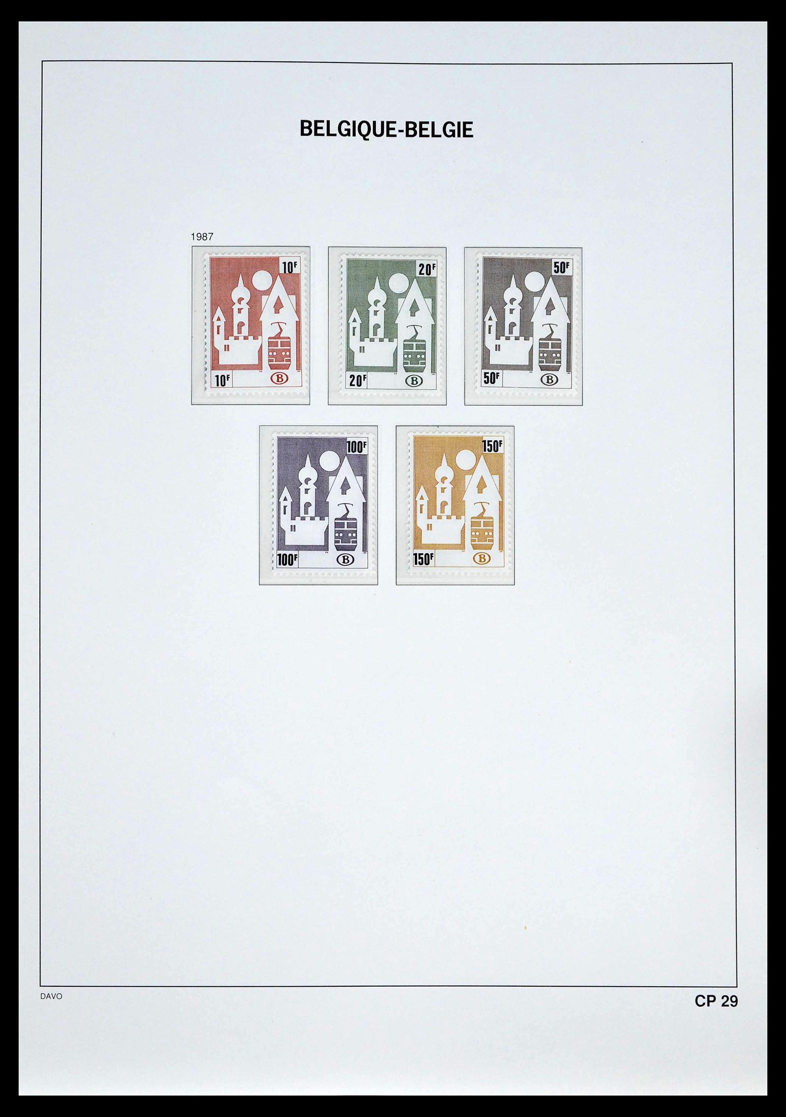 39246 0047 - Postzegelverzameling 39246 België back of the book 1879-1985.