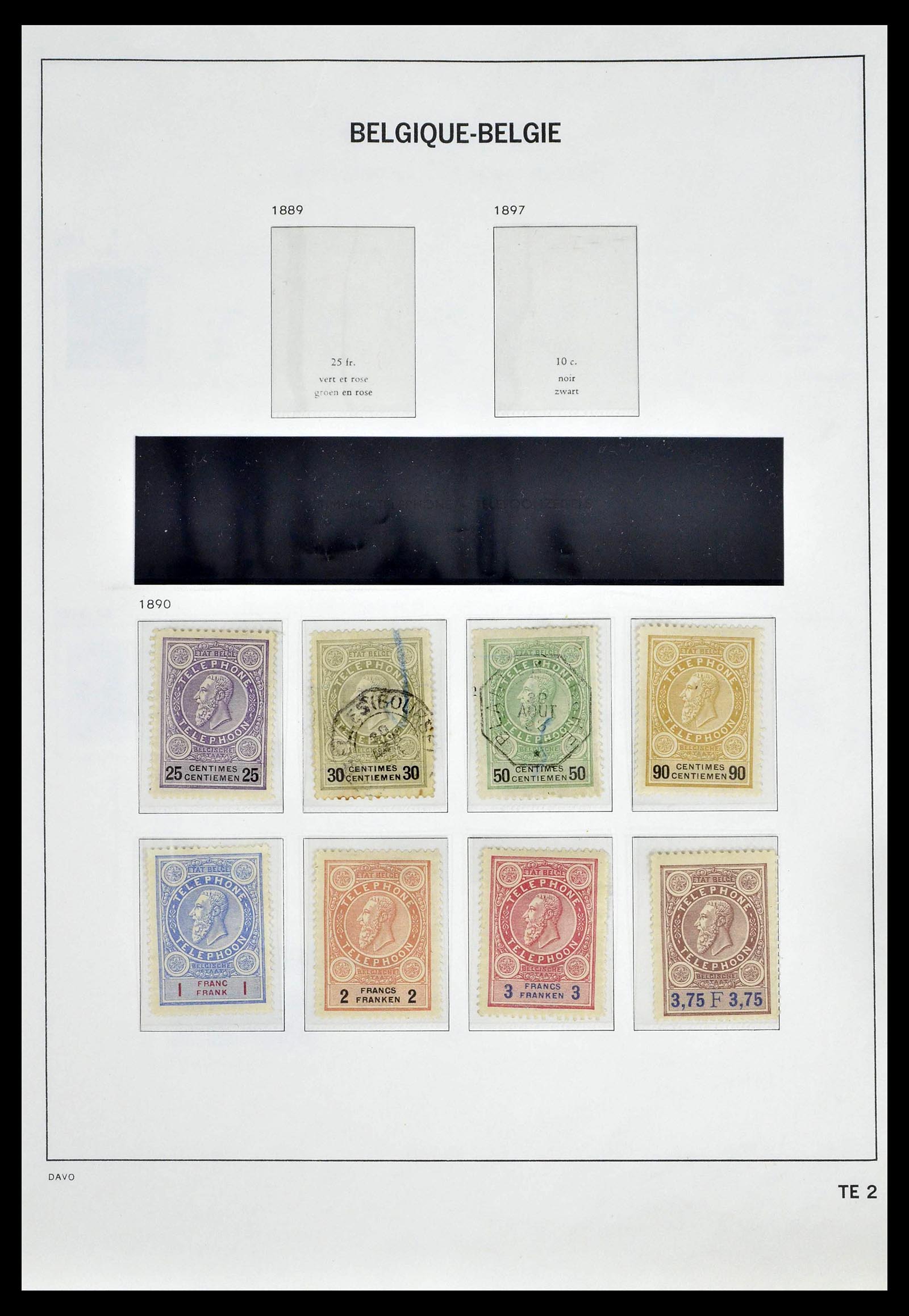 39246 0049 - Postzegelverzameling 39246 België back of the book 1879-1985.