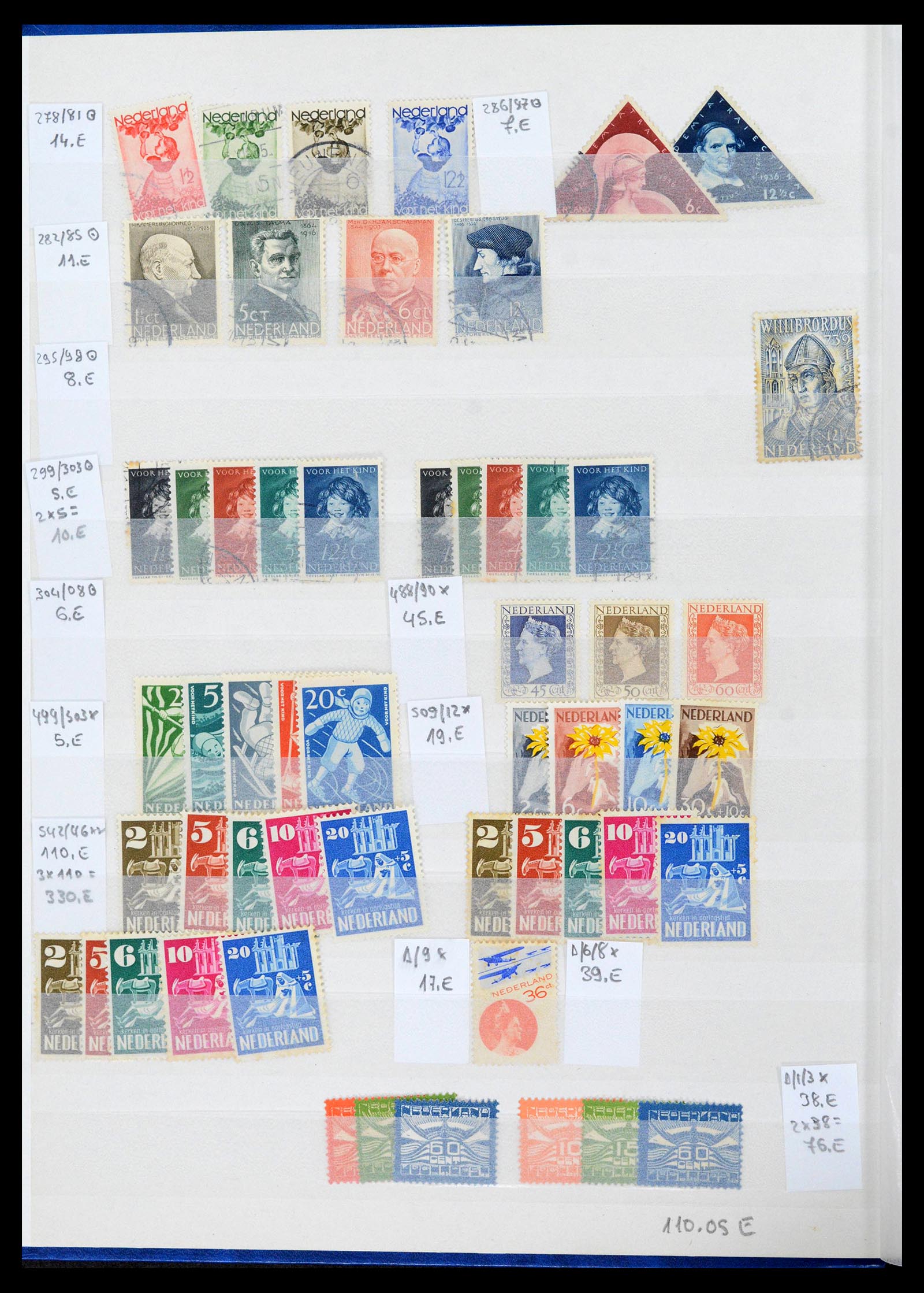 39247 0004 - Postzegelverzameling 39247 Nederland 1852-1984.