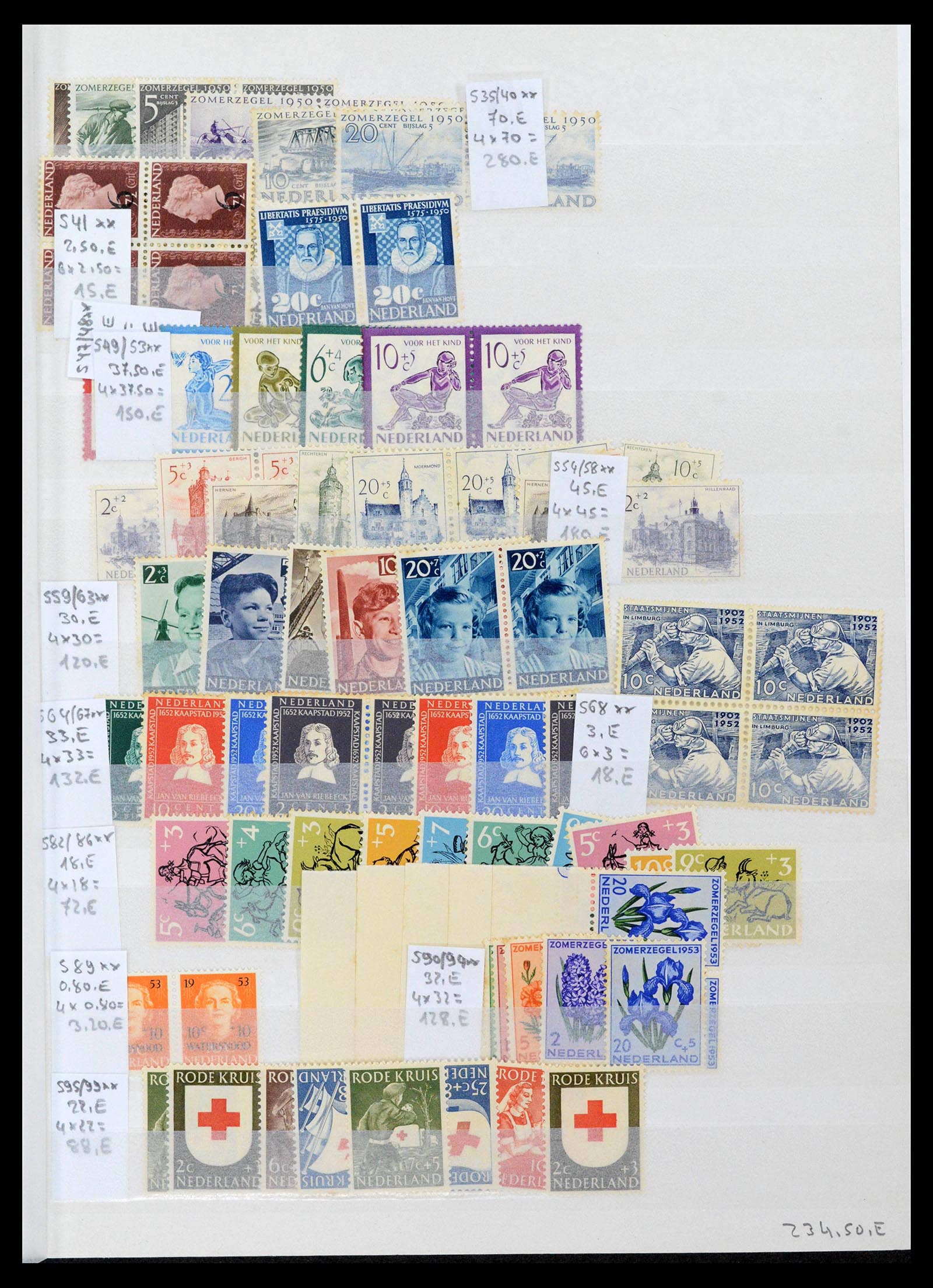 39247 0007 - Postzegelverzameling 39247 Nederland 1852-1984.