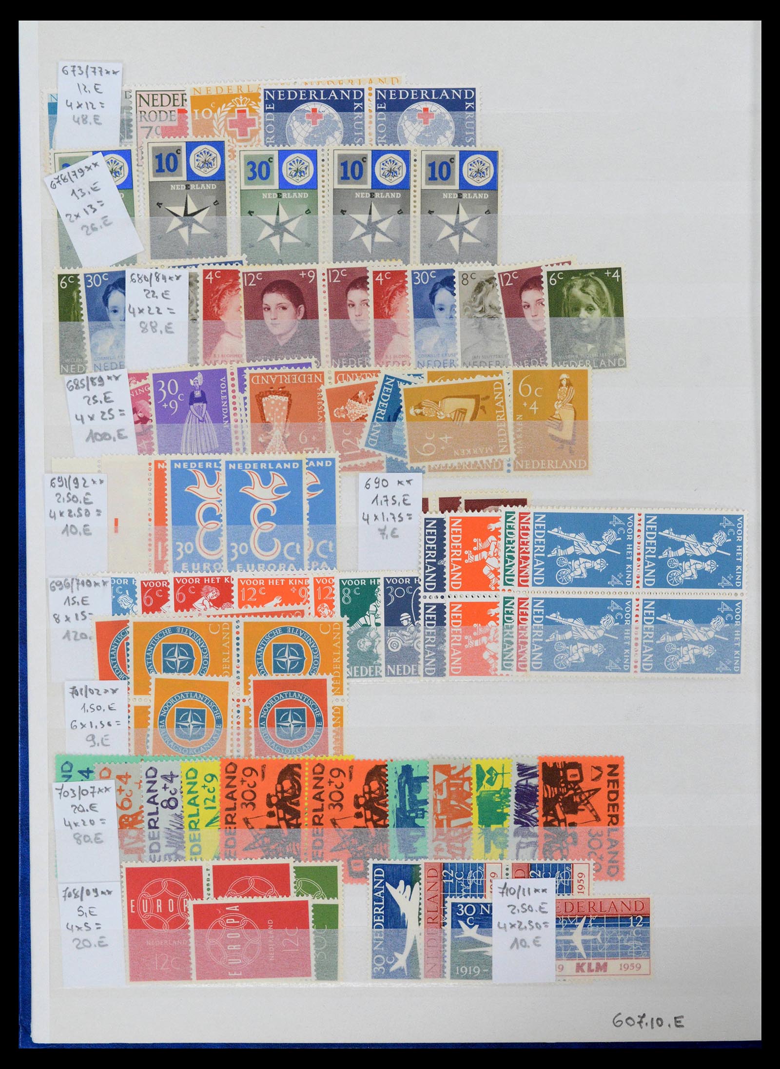 39247 0010 - Postzegelverzameling 39247 Nederland 1852-1984.