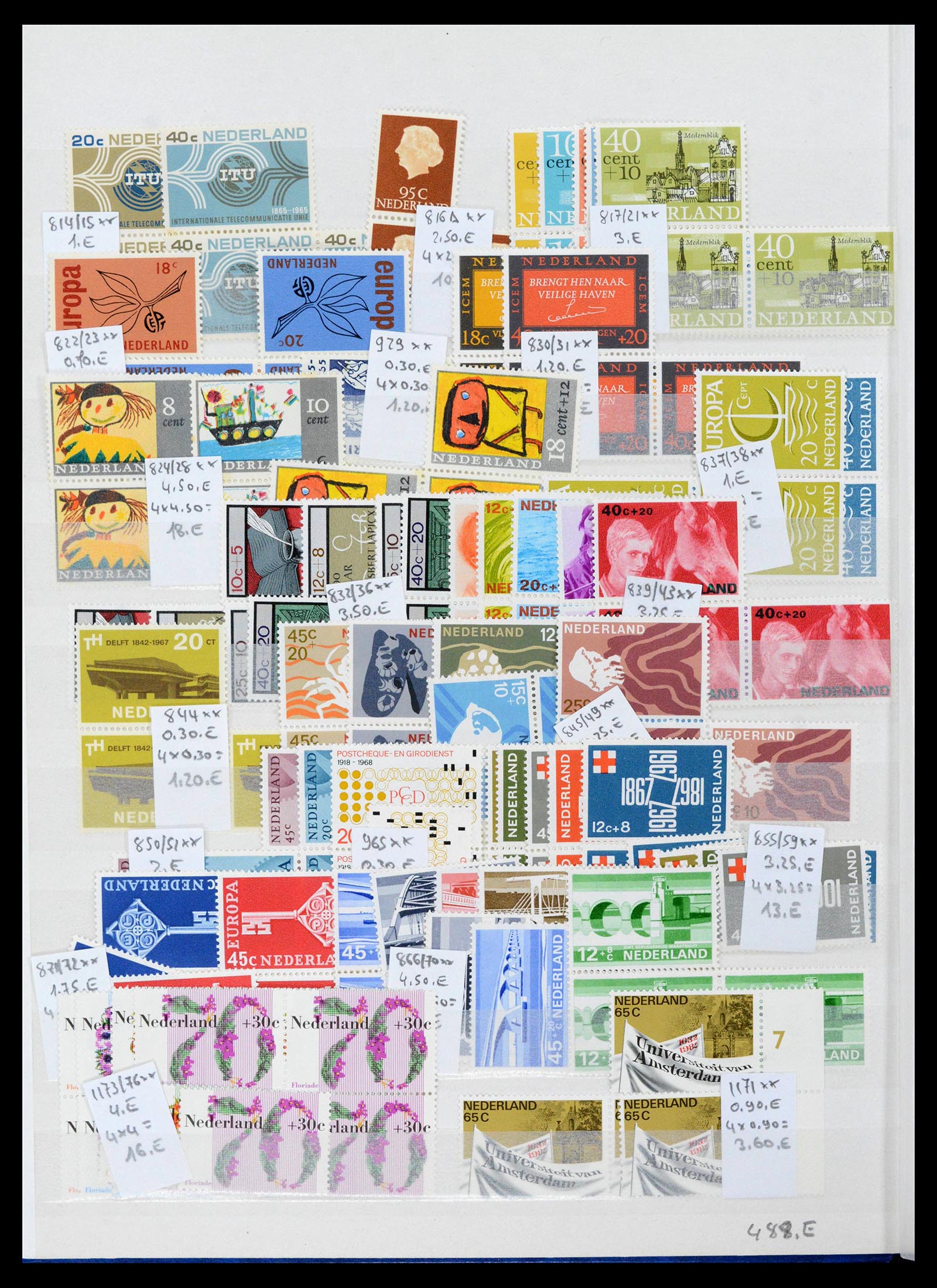 39247 0012 - Postzegelverzameling 39247 Nederland 1852-1984.