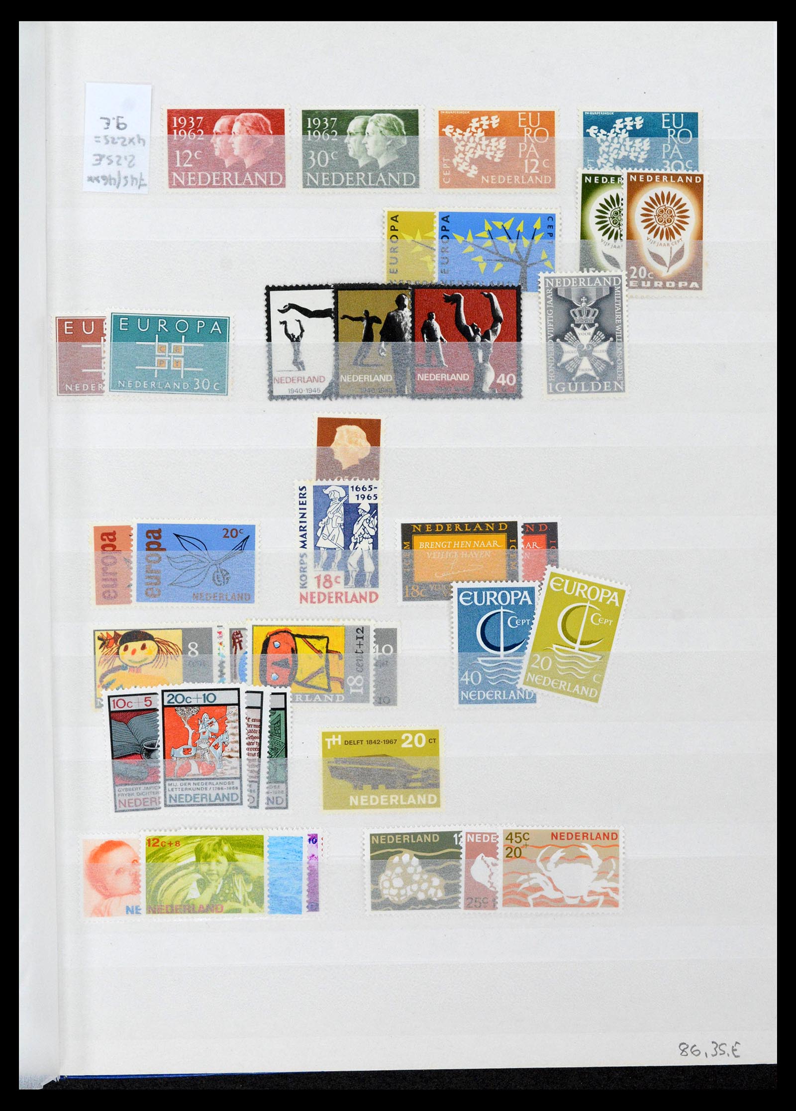 39247 0016 - Postzegelverzameling 39247 Nederland 1852-1984.