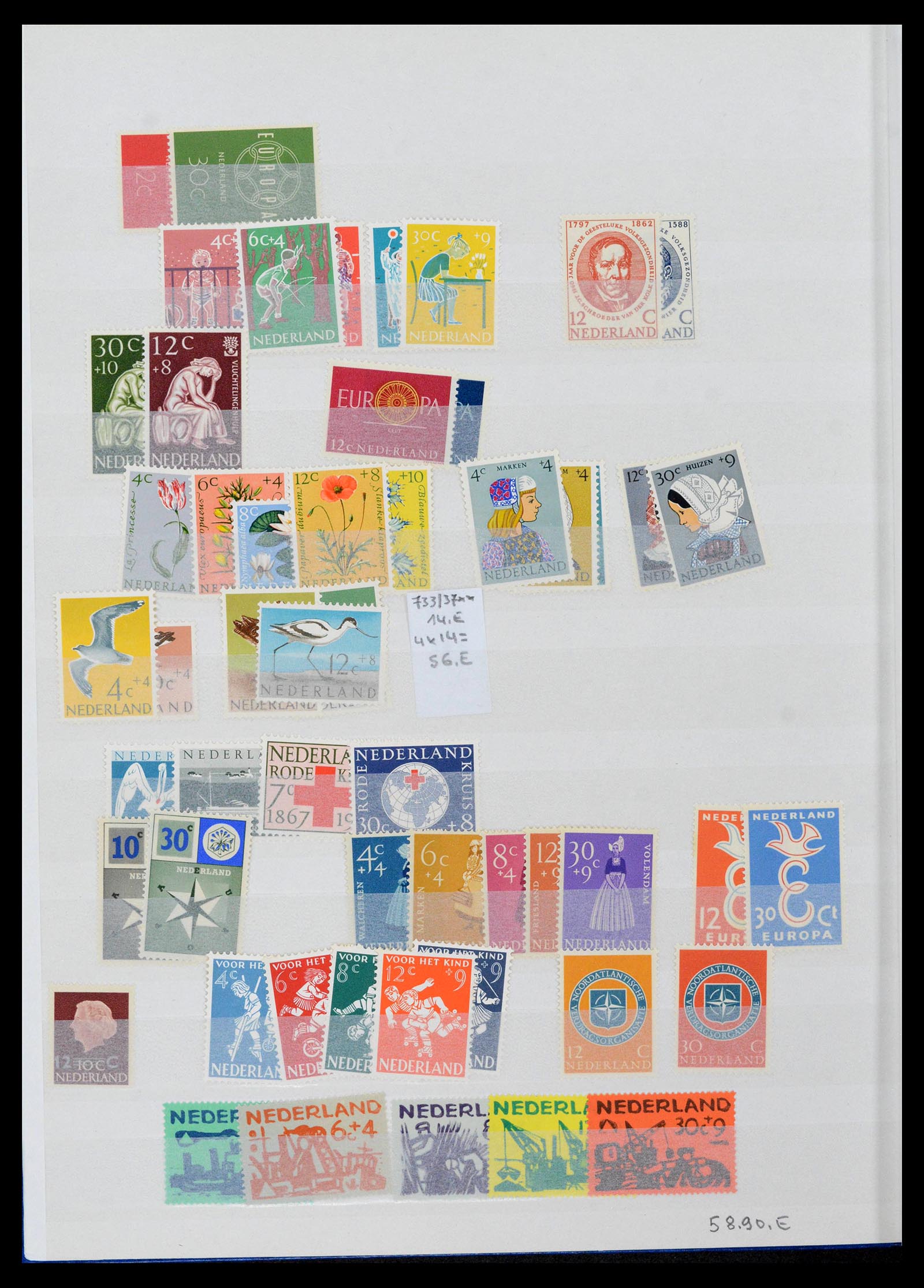 39247 0017 - Postzegelverzameling 39247 Nederland 1852-1984.