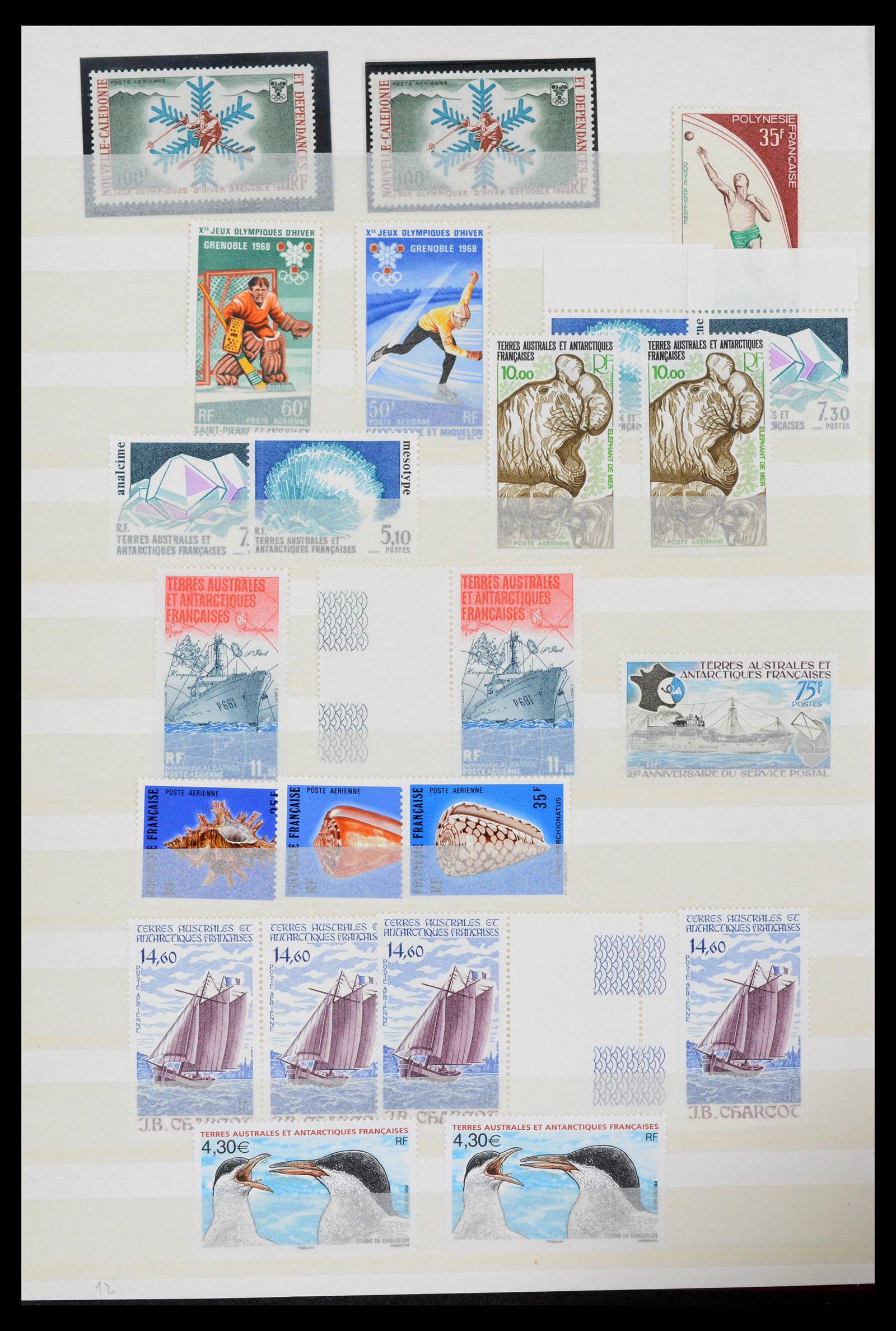 39248 0006 - Stamp collection 39248 TAAF MNH and MH.